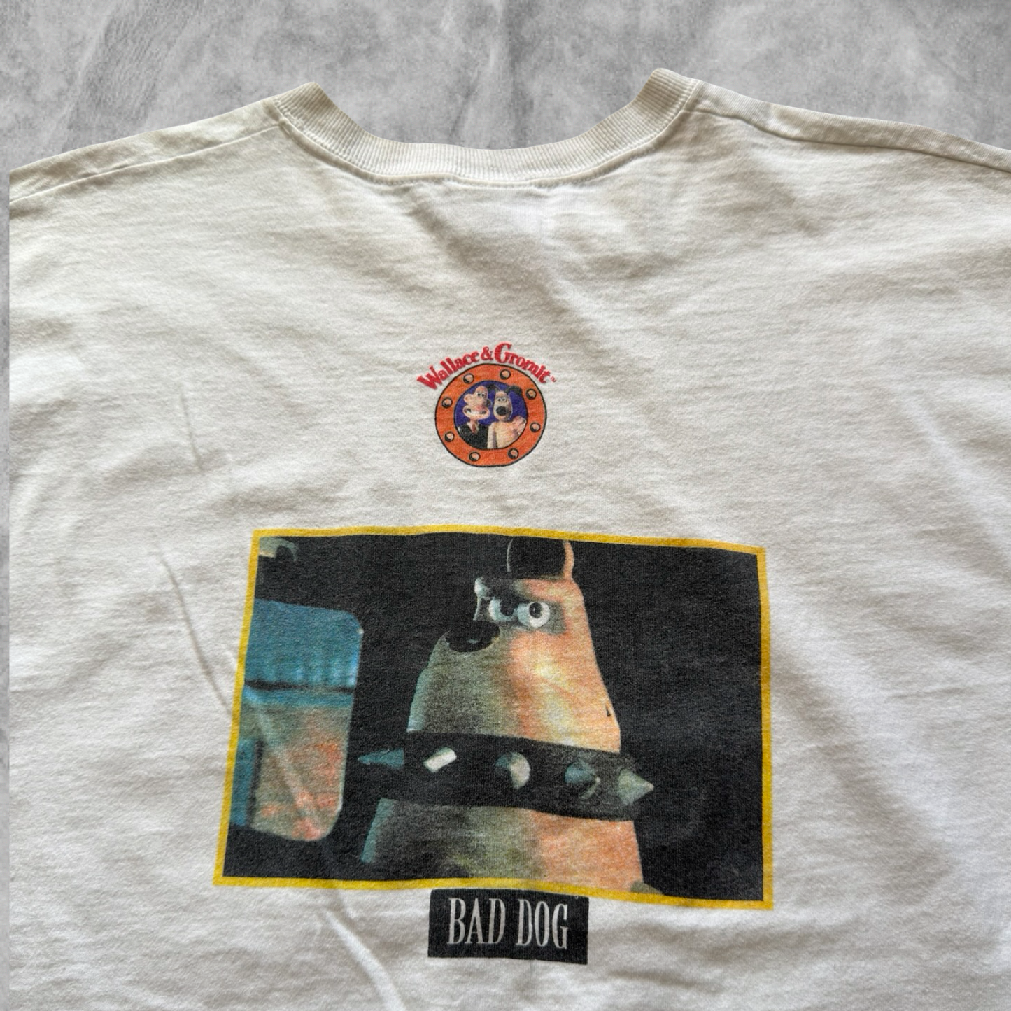 White Wallace and Gromit Shirt 1991 (XL)