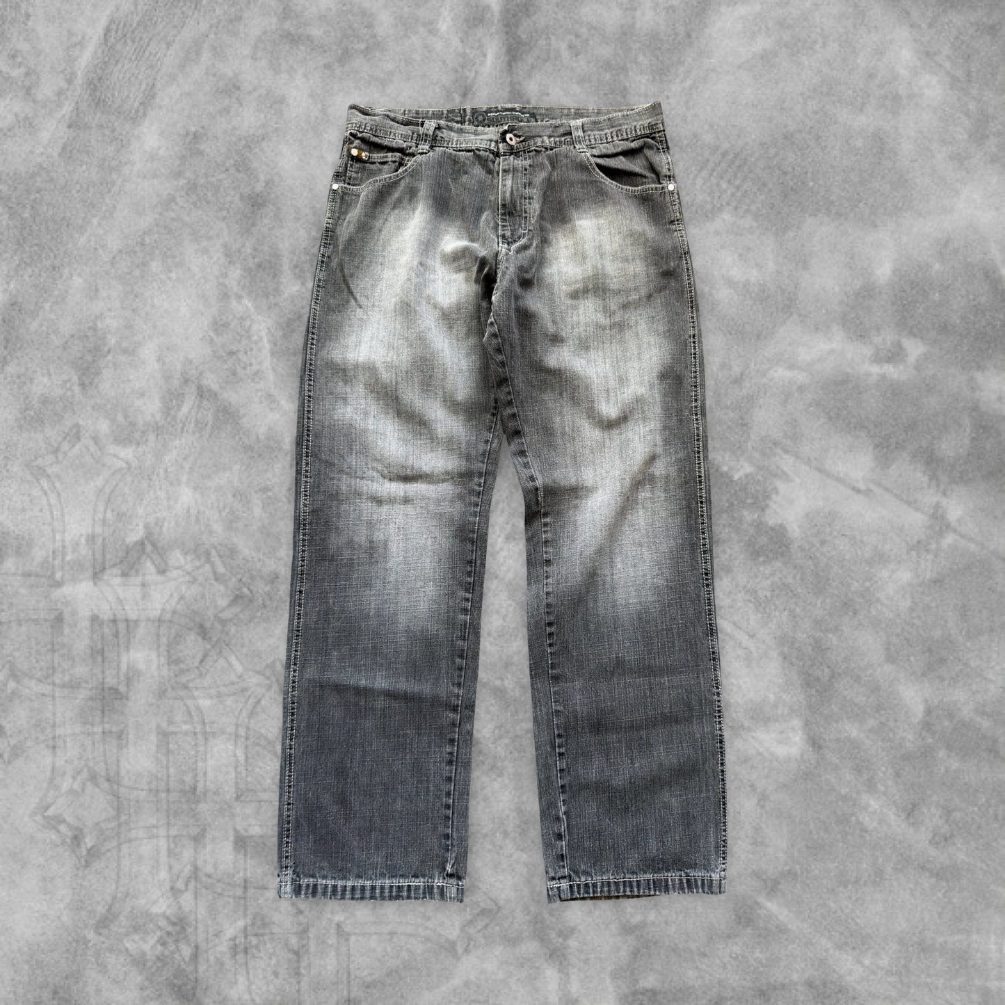Gray Denim South Pole Jeans 2000s (36x32)