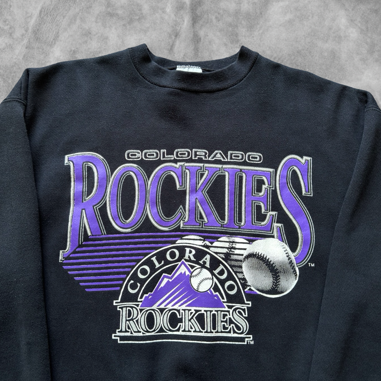 Black Colorado Rockies Sweatshirt 1990s (XL)