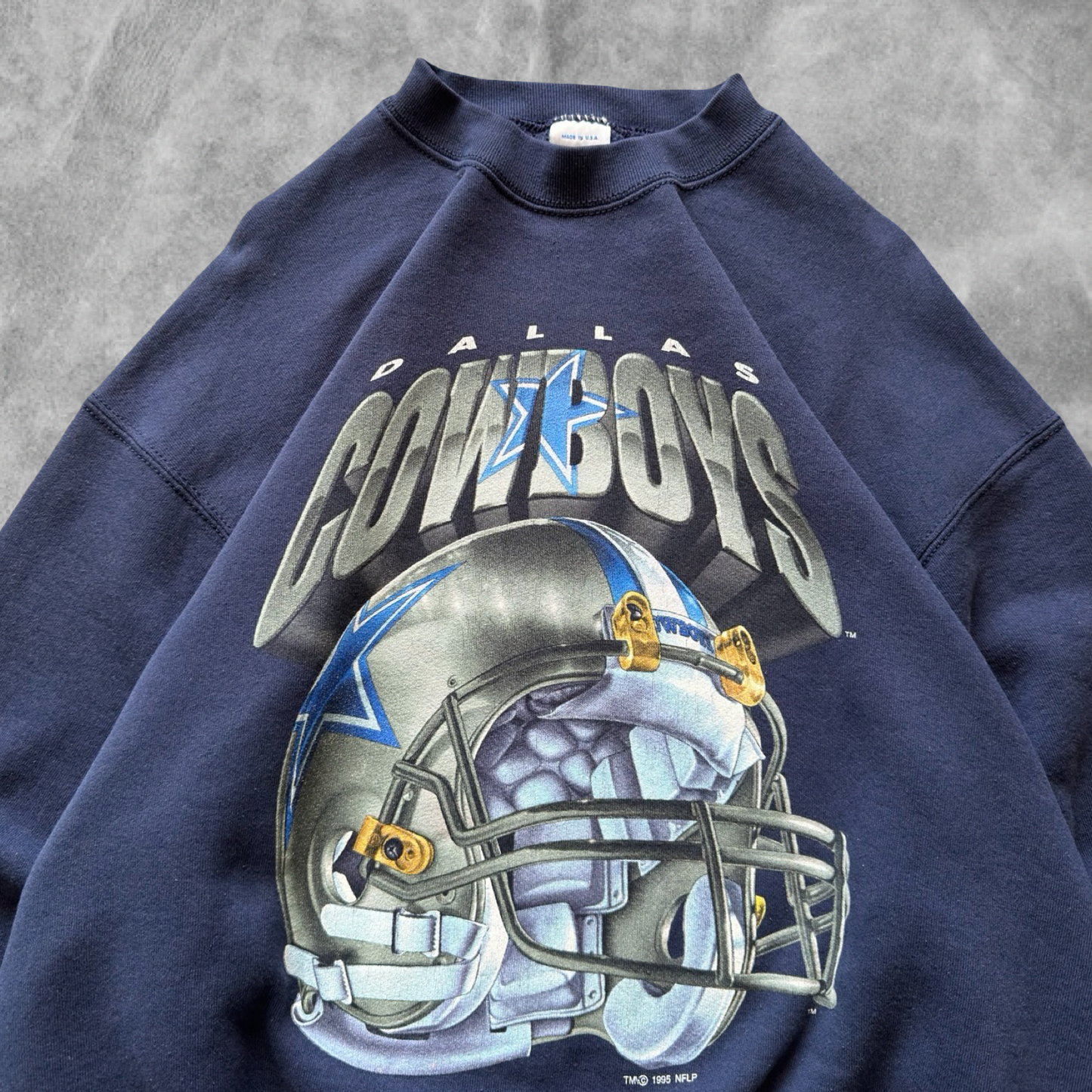 Navy Blue Dallas Cowboys Sweatshirt 1990s (XL)