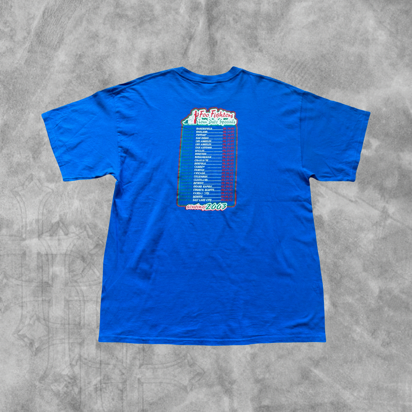 Blue Foo Fighters Shirt 2003 (XL)