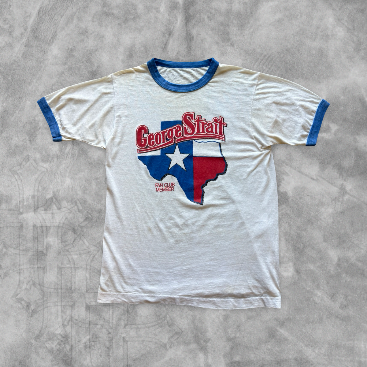 White George Strait Fan Club Member Shirt 1980s (S)