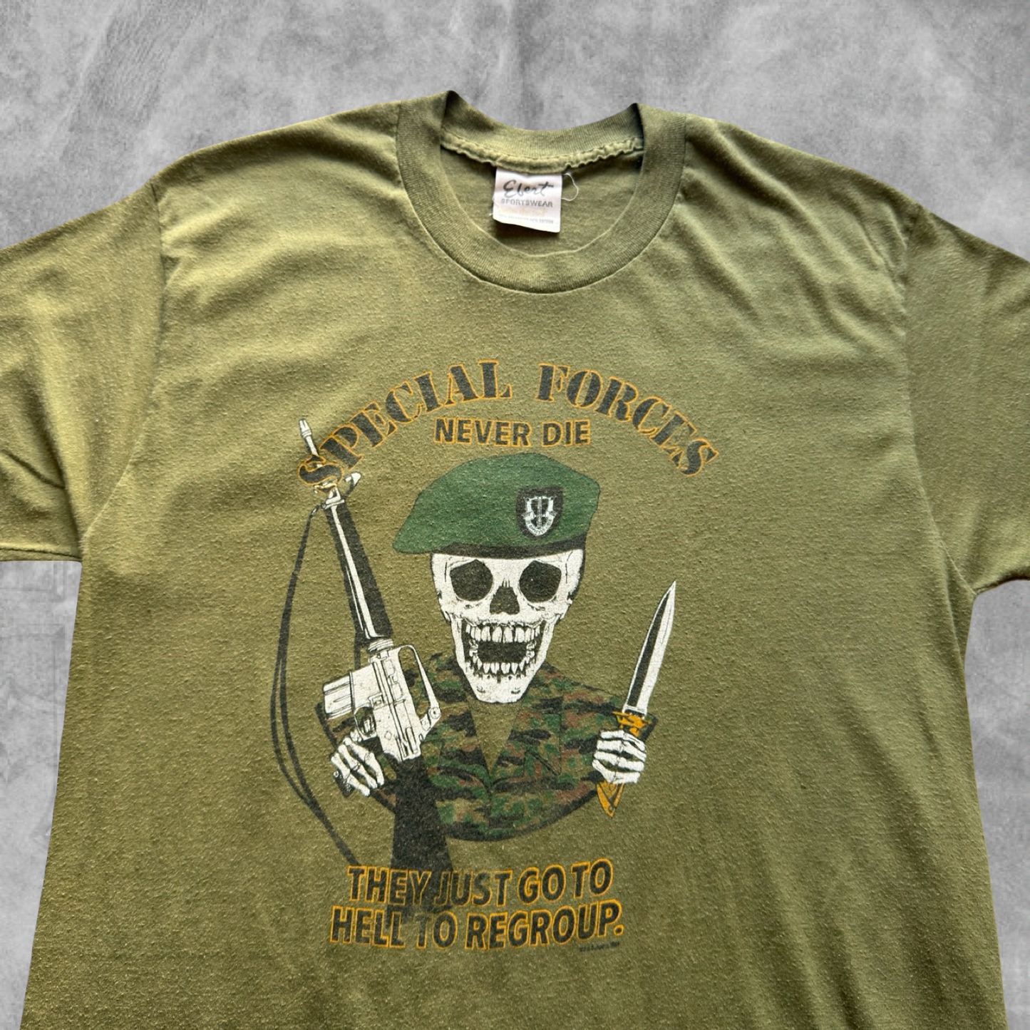 Faded Olive Green U.S Army Special Forces Shirt 1988 (S)