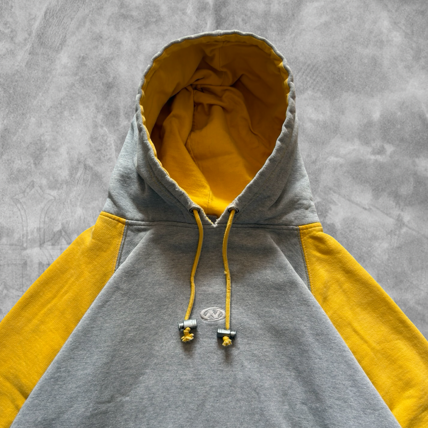 Grey No Fear Hoodie 1990s (XL)