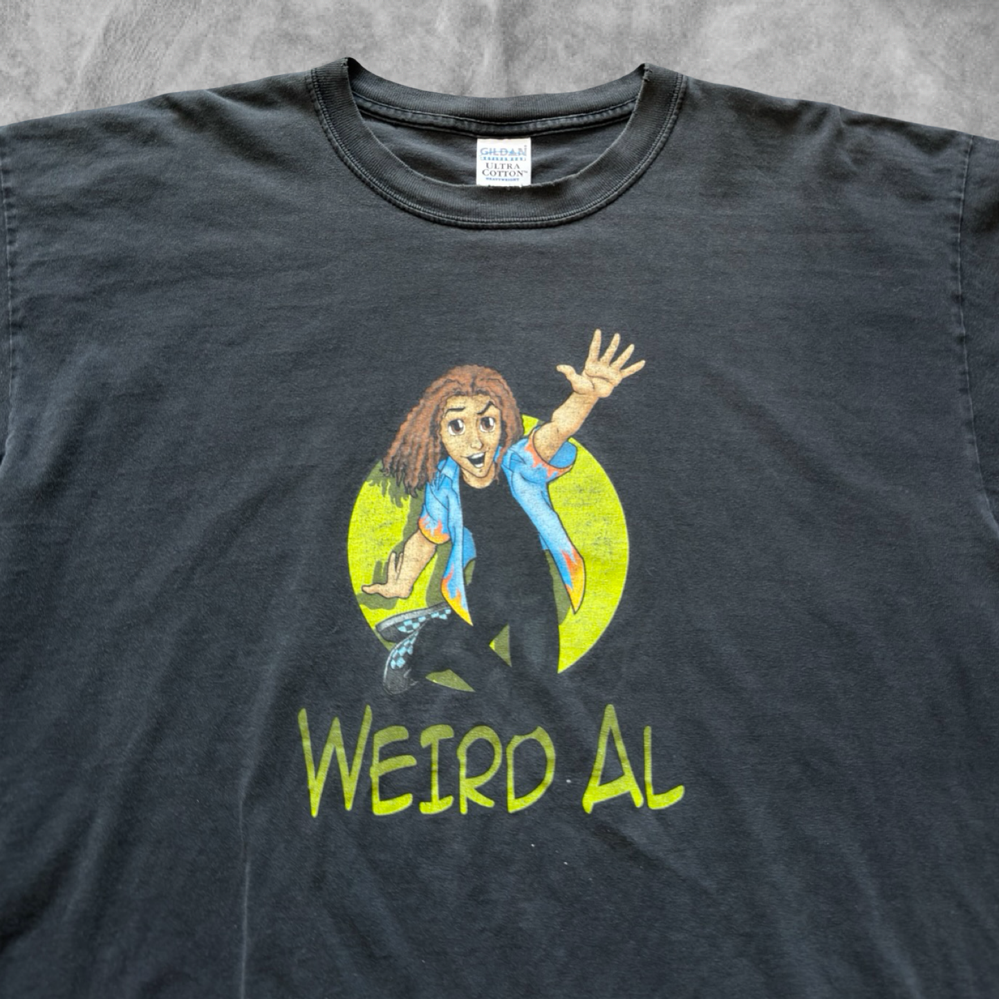 Faded Black Weird AL Shirt 1990s (XL)