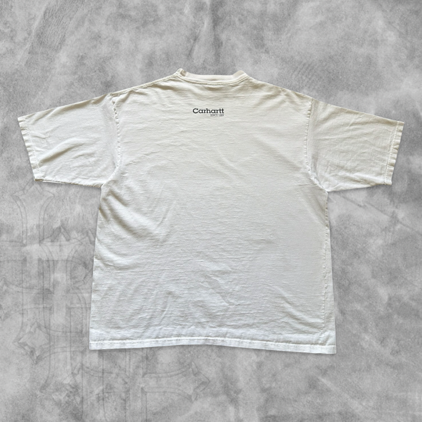 White Carhartt Bull Riding Shirt 1990s (XL)