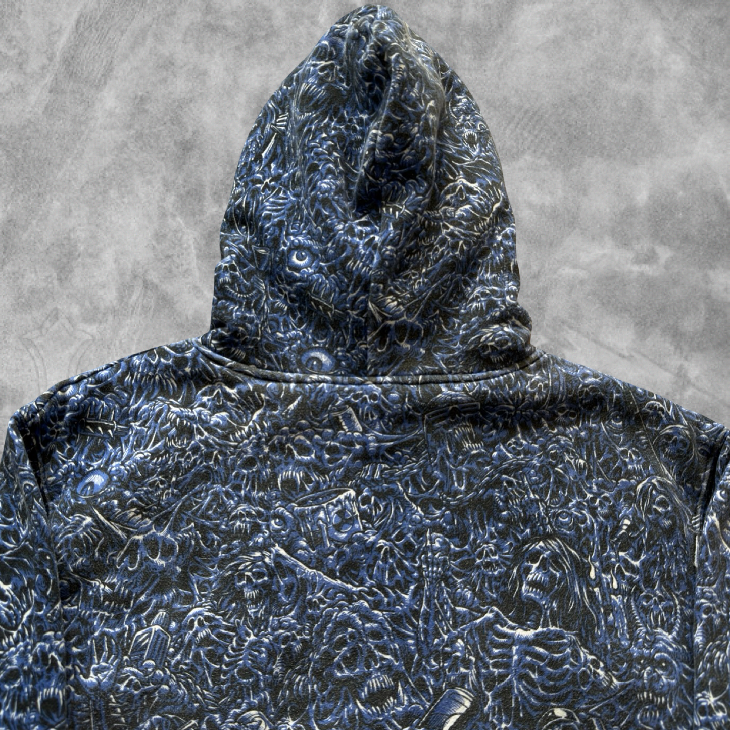 Blue Lurking Class AOP Hooded Full Zip Jacket 2000s (XL)