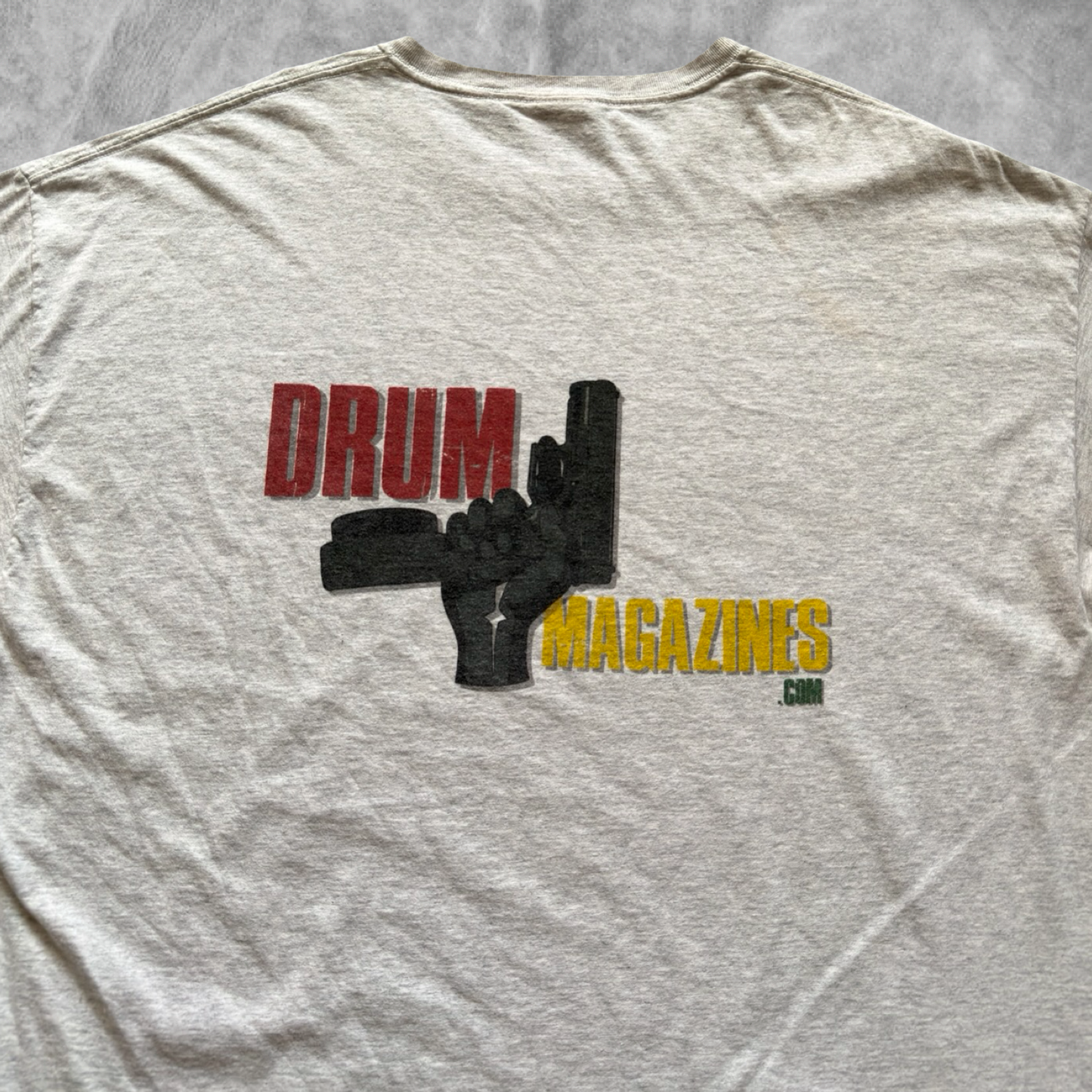 Heather Gray DrumMagazines.Com Shirt 1990s (XL)