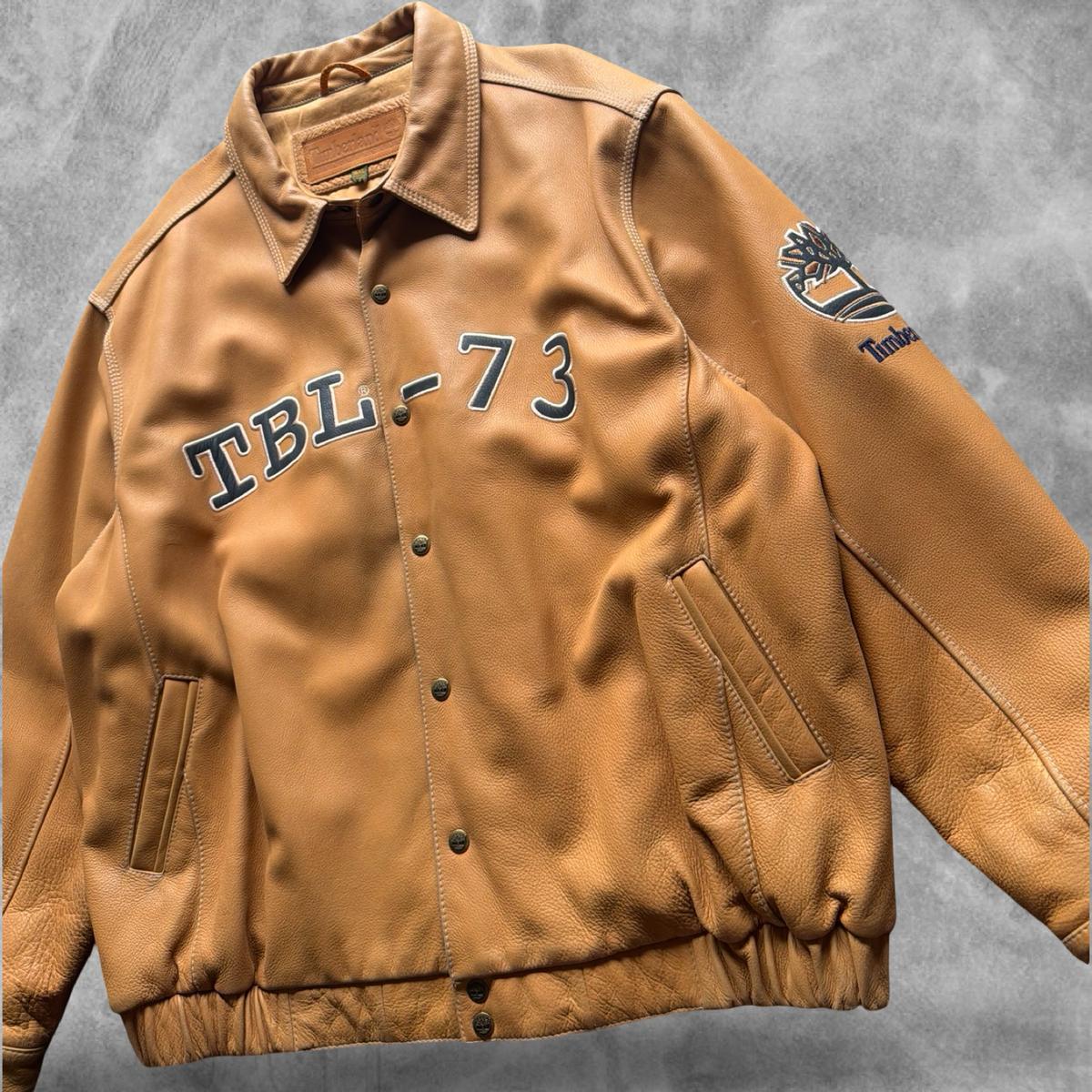 Leather Timberland Jacket 1990s (XXL)