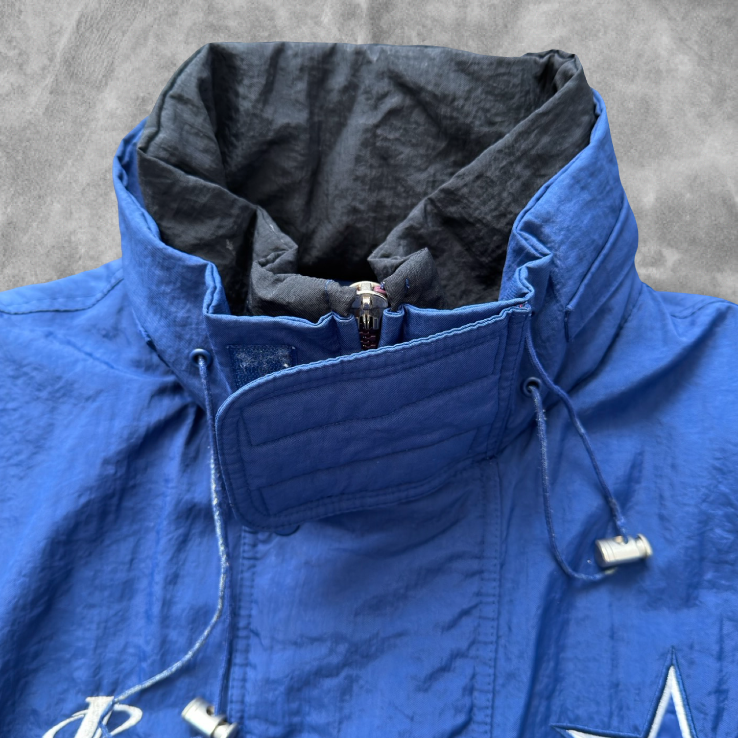 Blue Dallas Cowboys Logo Athletic Jacket 1990s (XL)