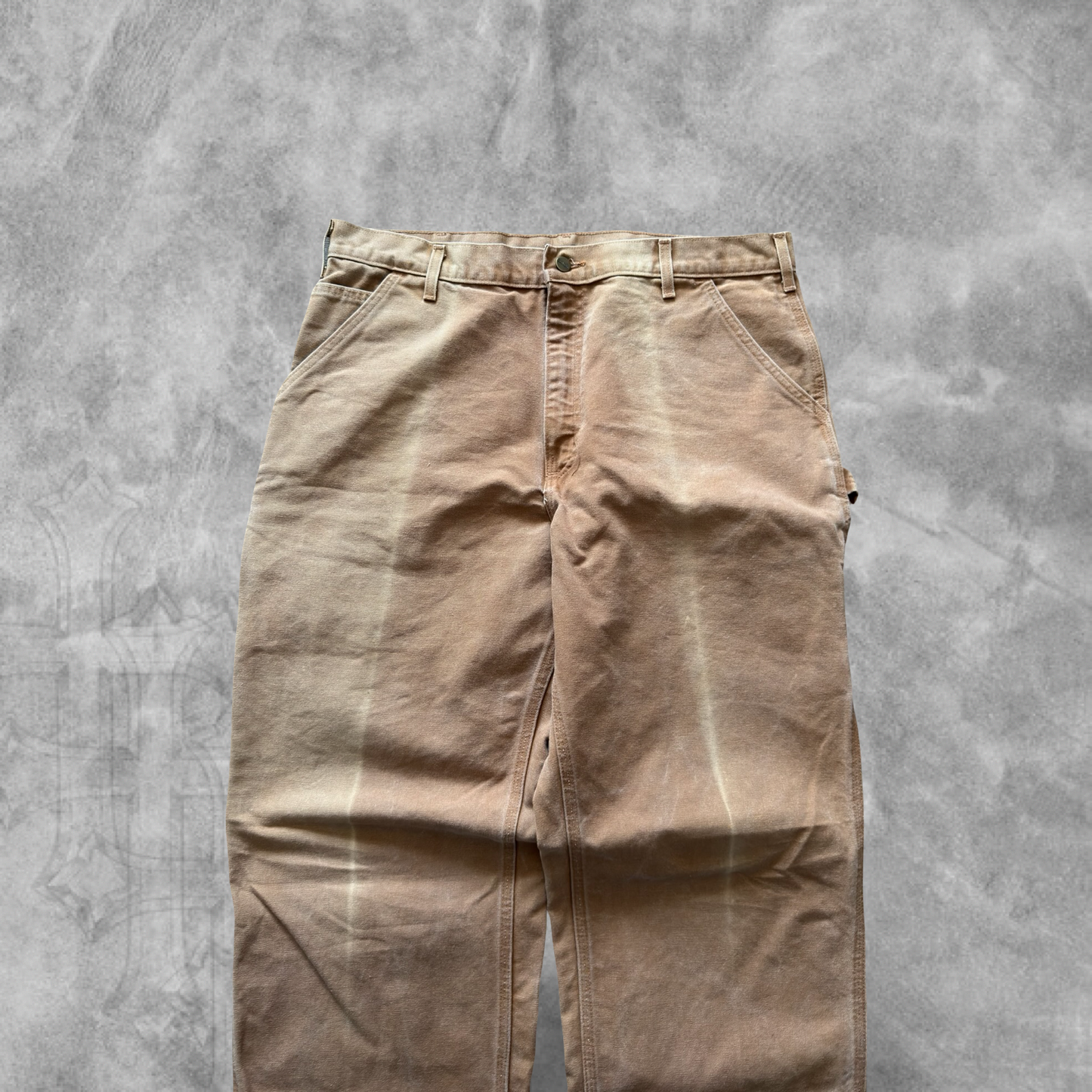 Faded Tan Carhartt Carpenter Pants 1990s (38x32)