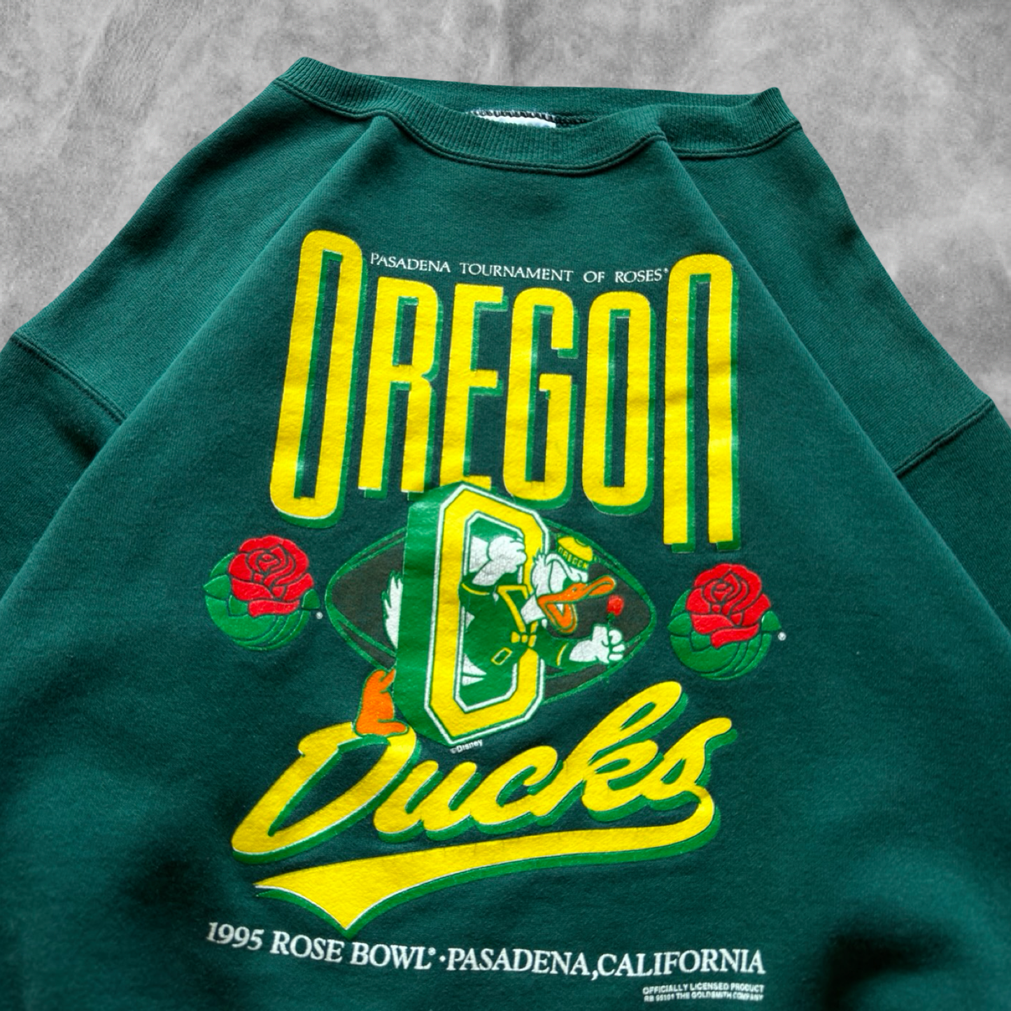 Forrest Green Oregon Ducks Sweatshirt 1990s (M)