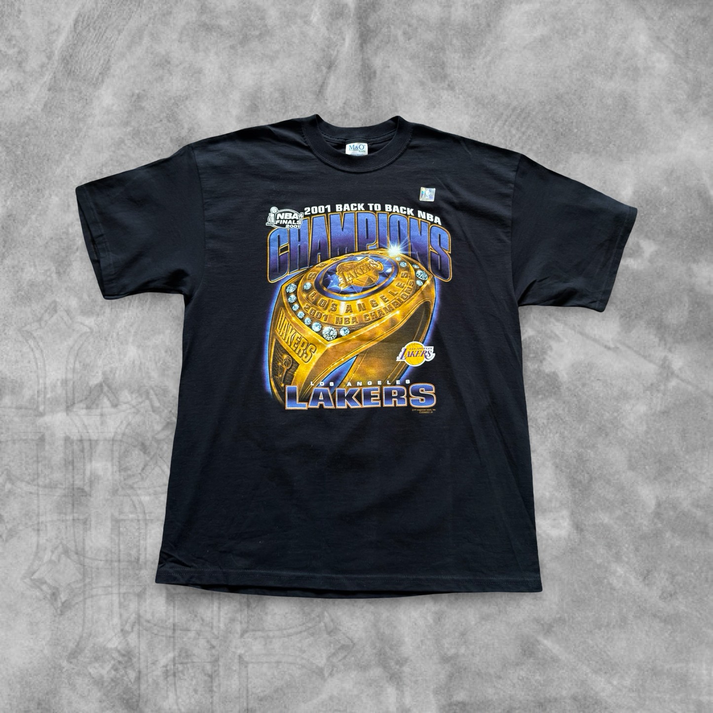 Black Los Angeles Lakers Championship Ring Shirt 2001 (XL)