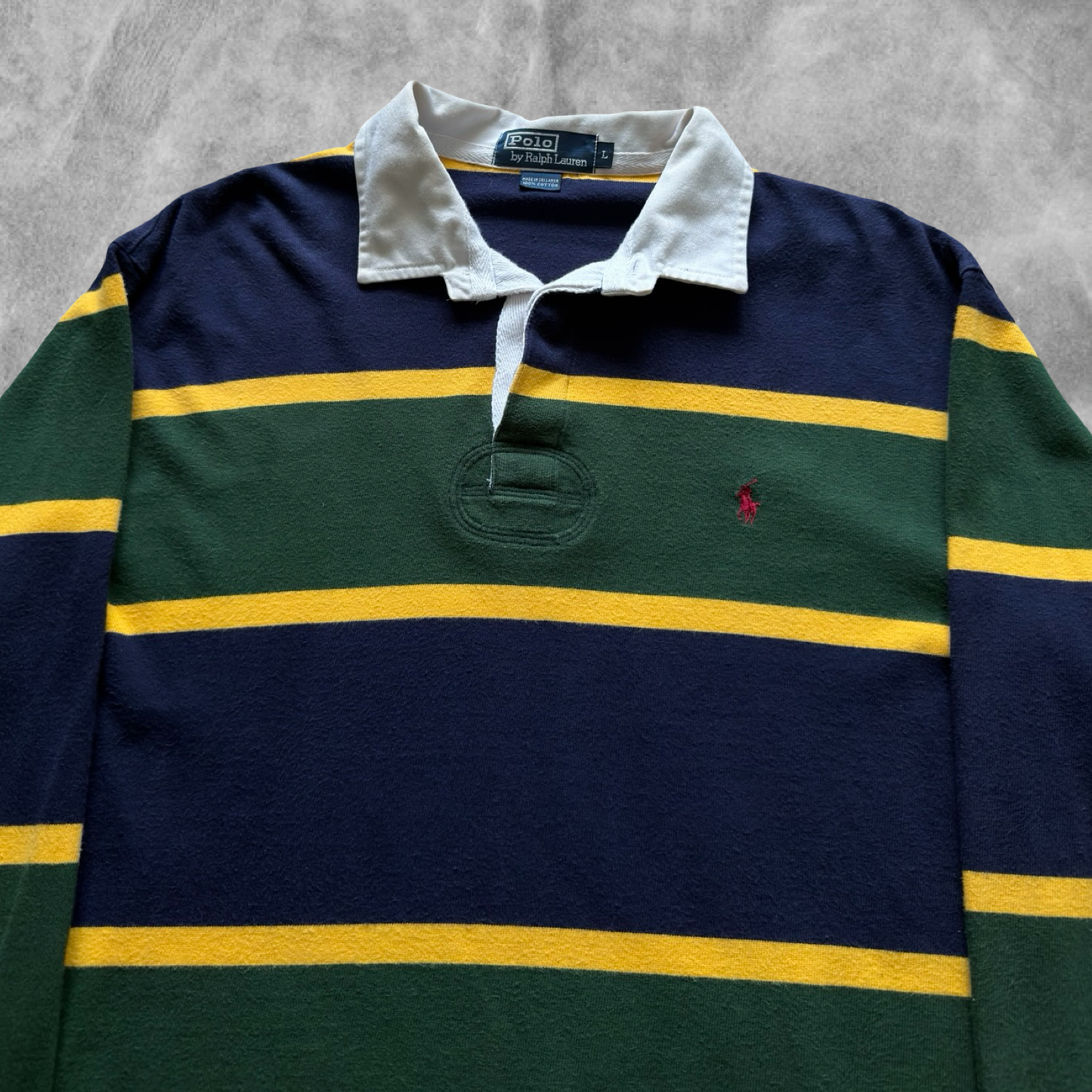 Multicolored Polo Ralph Lauren Rugby Shirt 1990s (L)