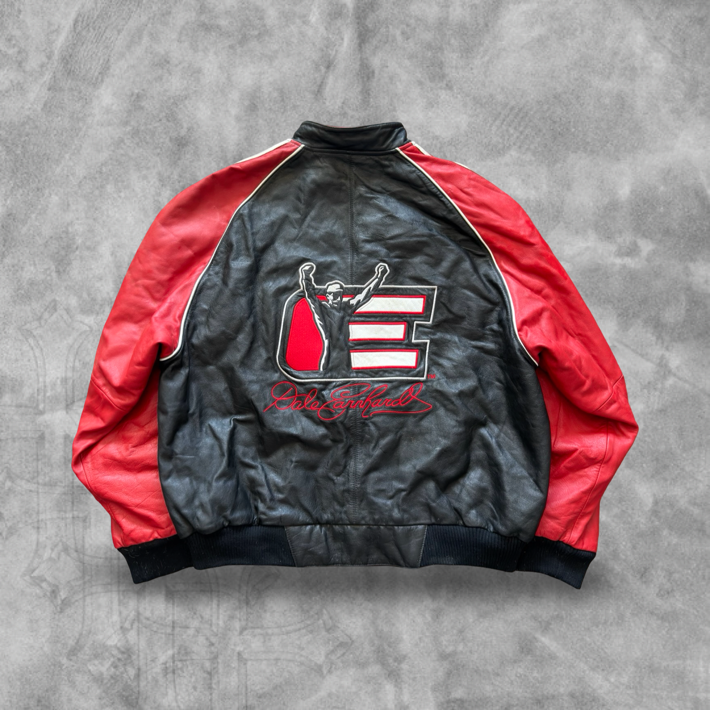 Black Dale Earnhardt Wilson’s Leather Jacket 1990s (XL)