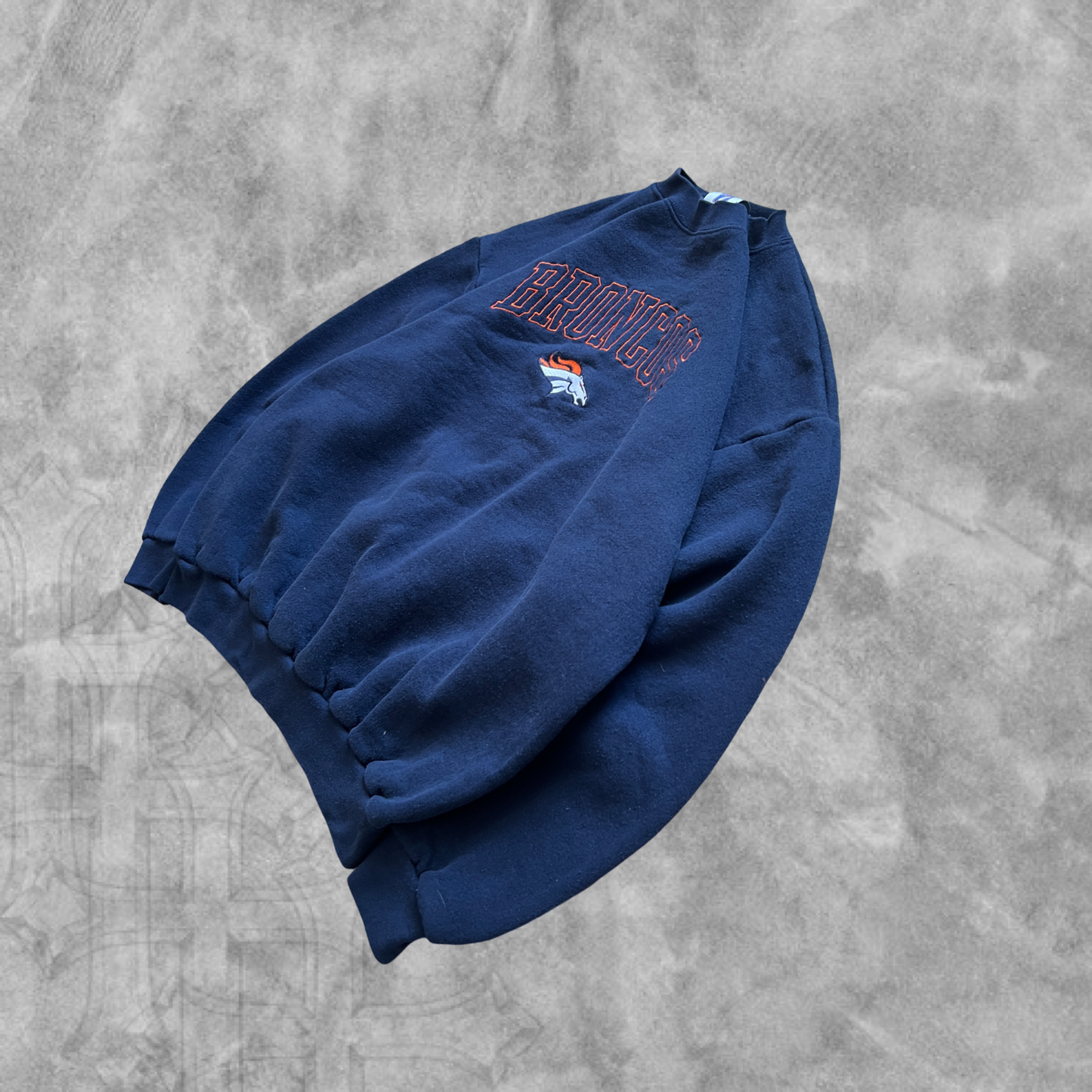 Navy Blue Denver Broncos Sweatshirt 1990s (L)