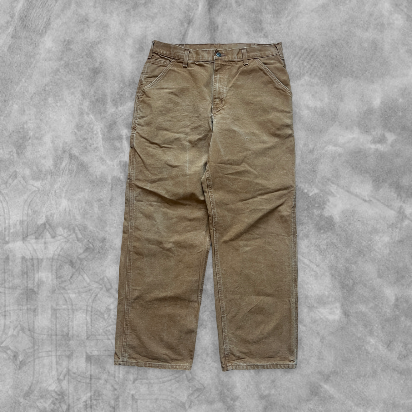 Camel Carhartt Carpenter Pants 2000s (34x30)