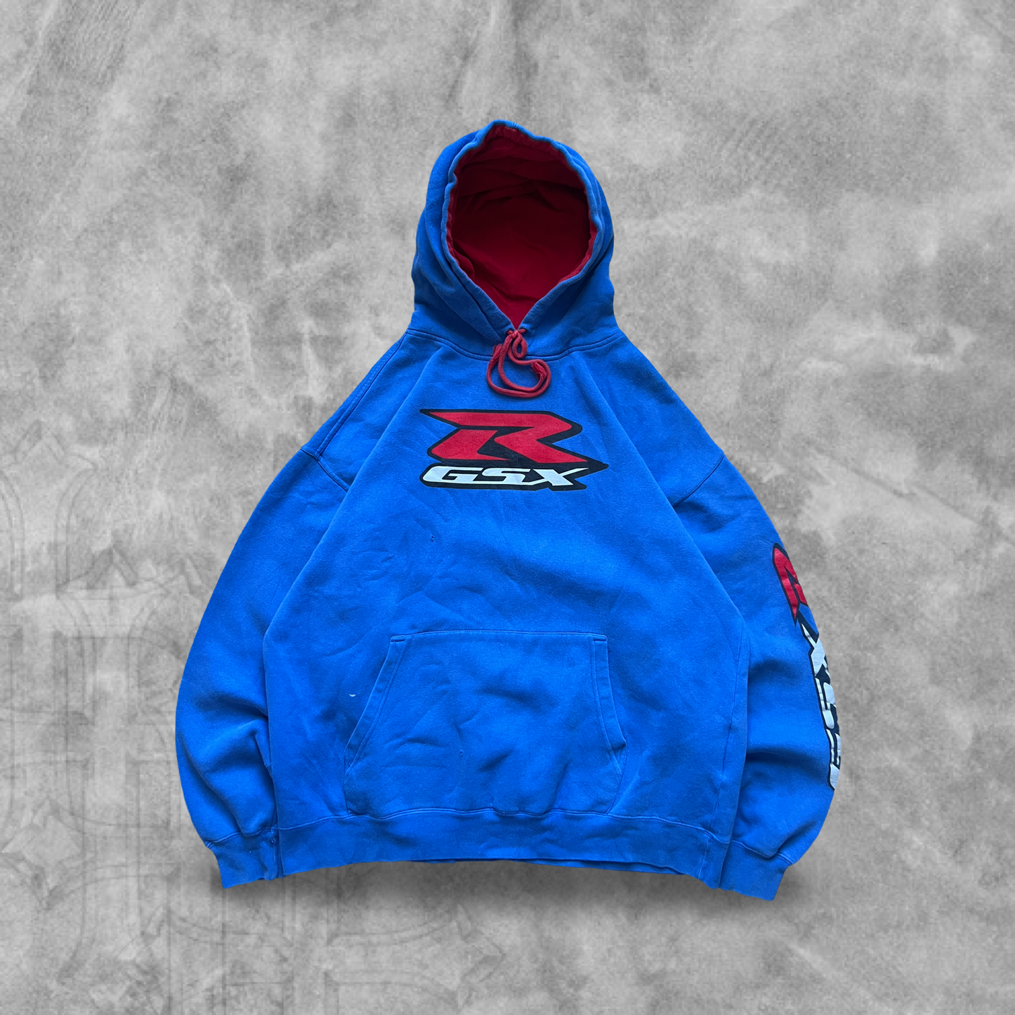 Baby Blue Suzuki GSX-R Hoodie 2000s (XL)
