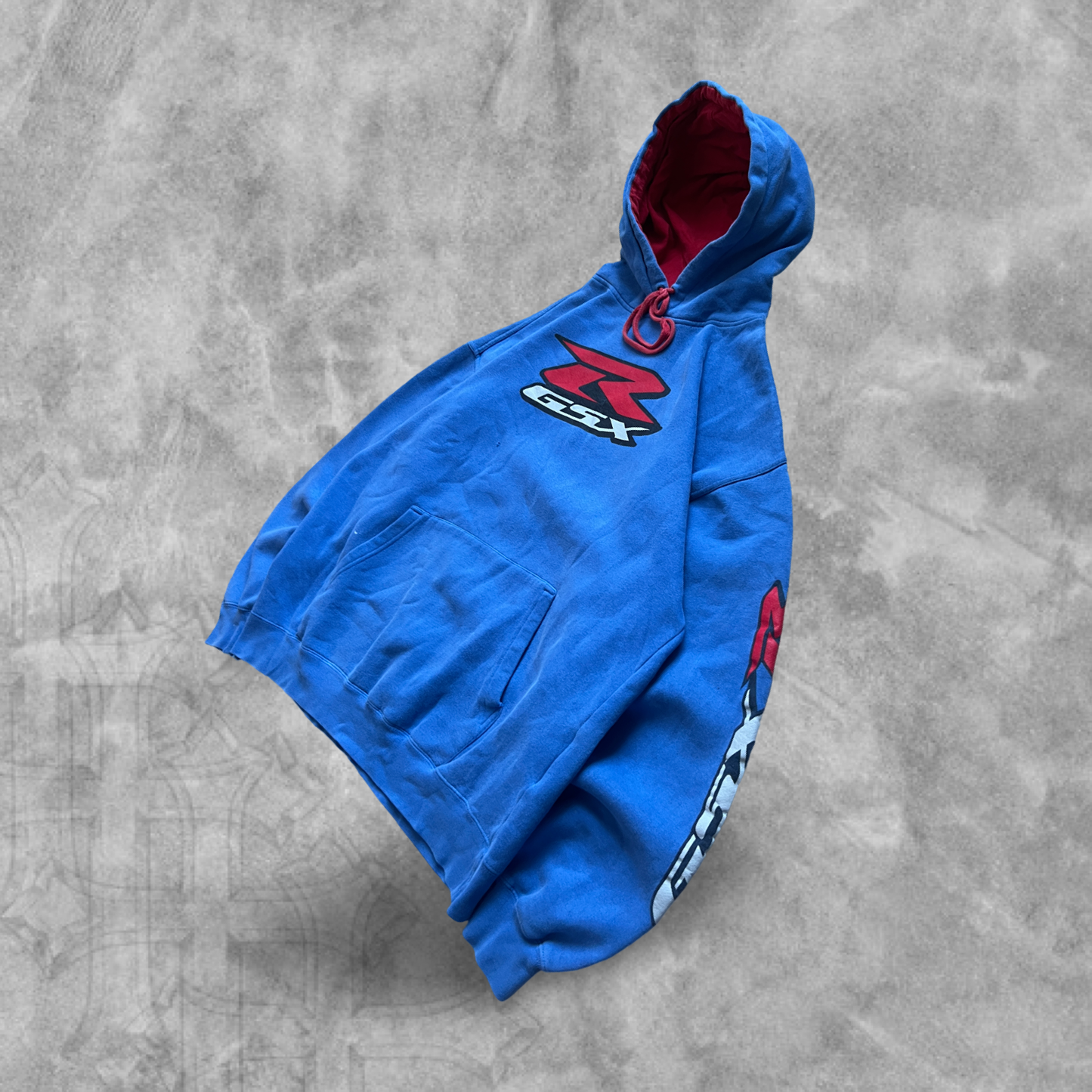 Baby Blue Suzuki GSX-R Hoodie 2000s (XL)