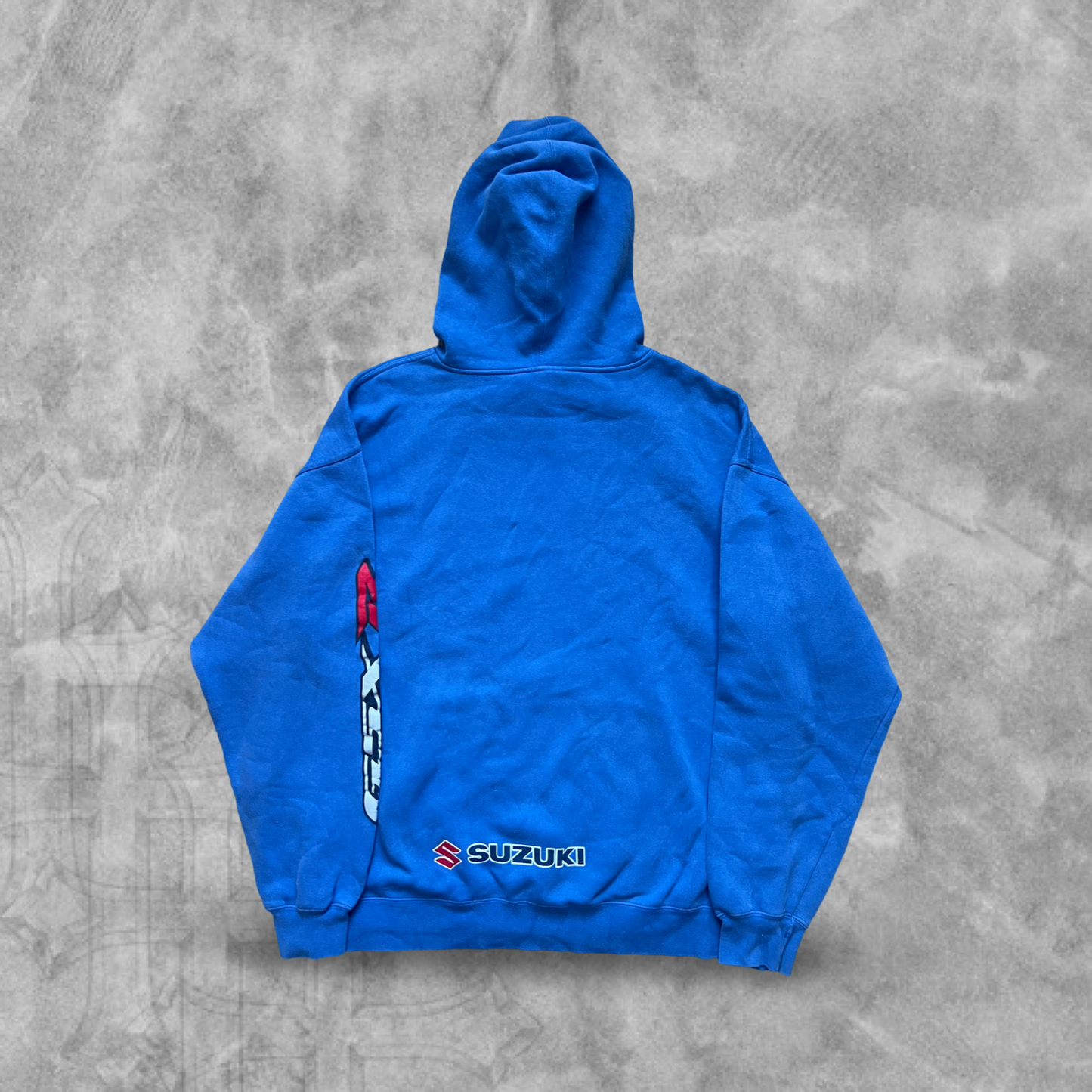 Baby Blue Suzuki GSX-R Hoodie 2000s (XL)