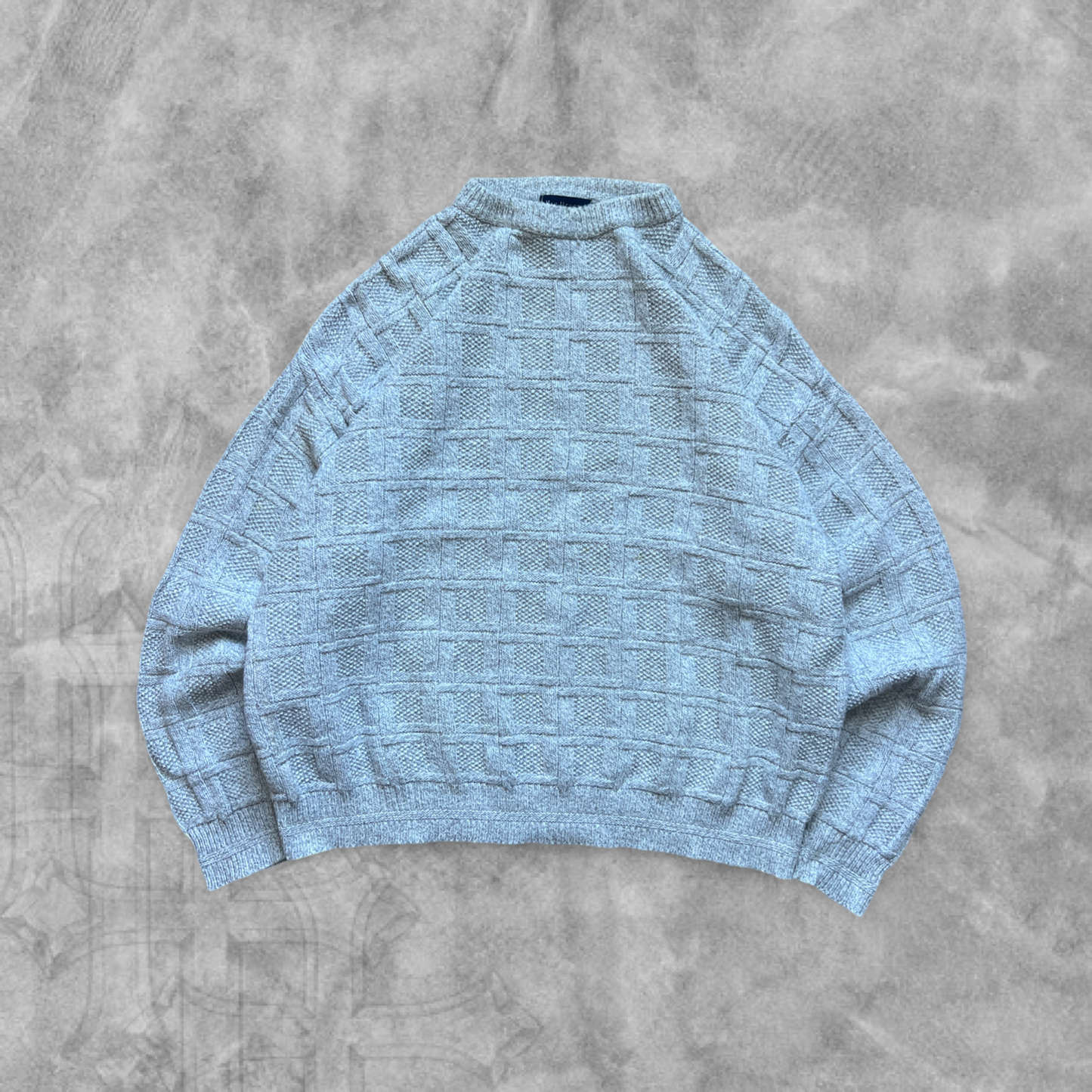 Light Gray Knit Sweater 1990s (L)