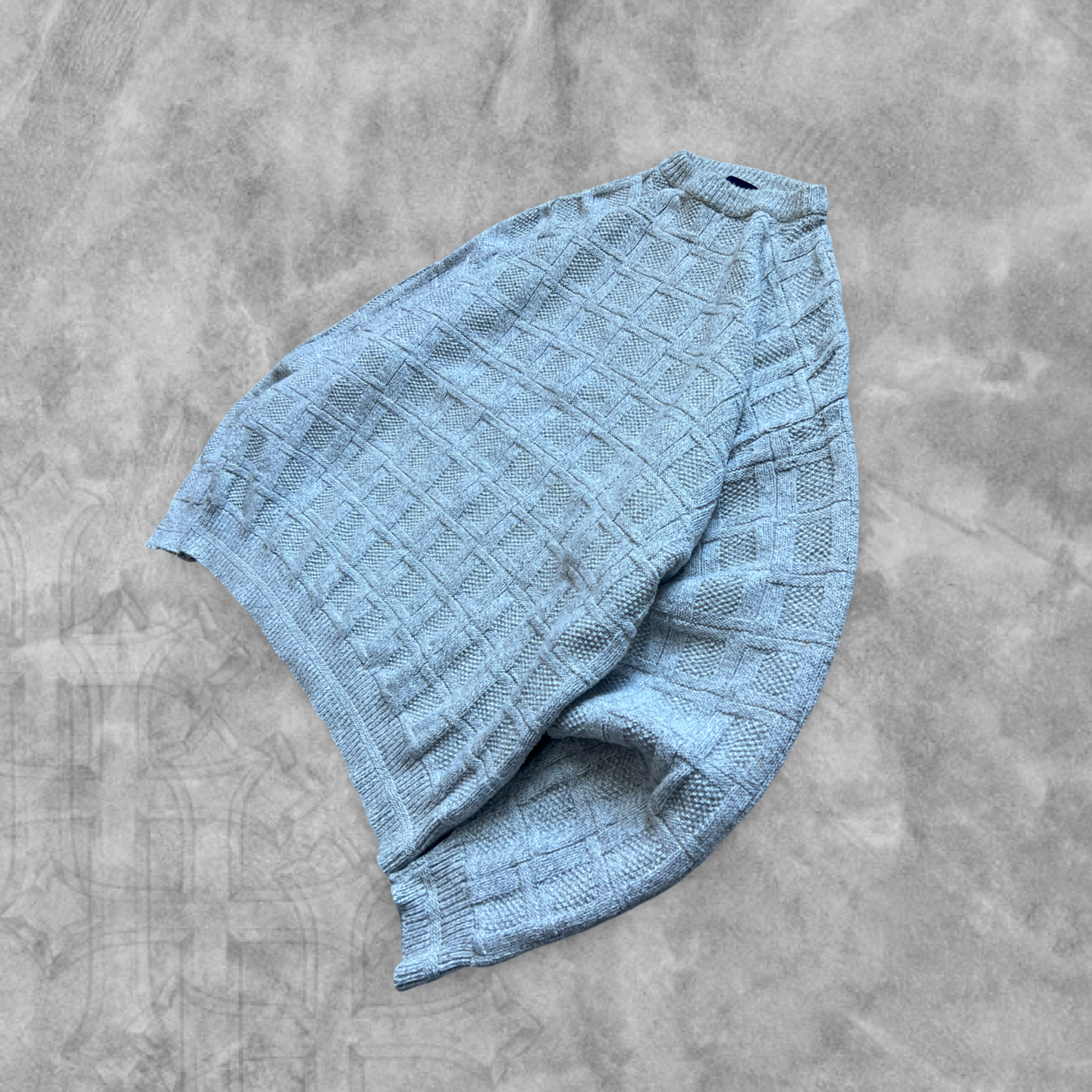 Light Gray Knit Sweater 1990s (L)