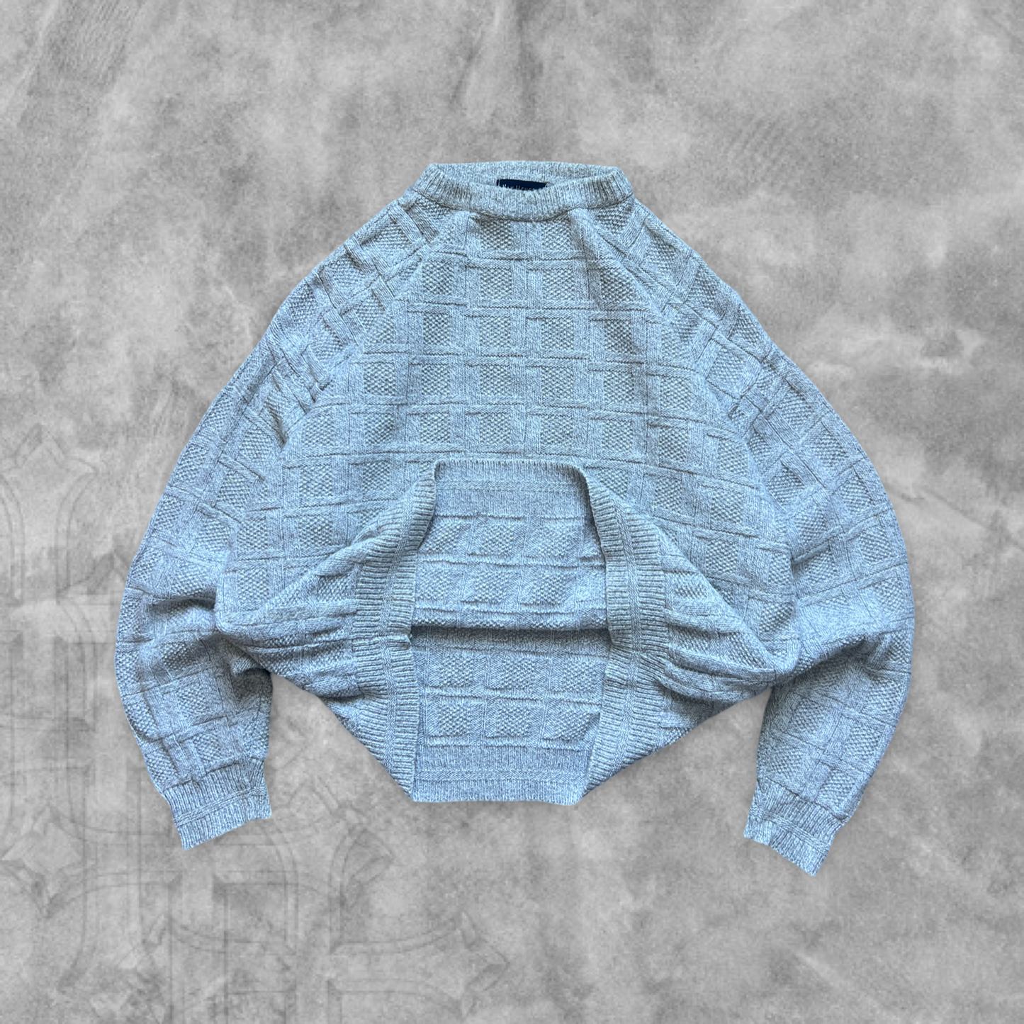 Light Gray Knit Sweater 1990s (L)
