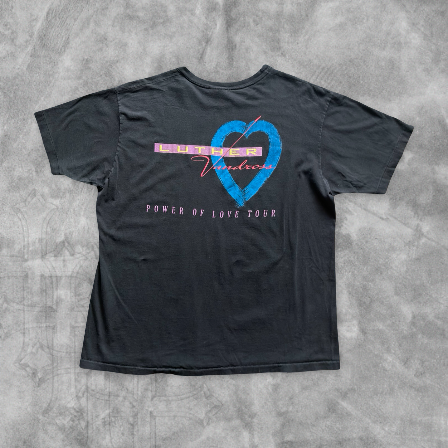 Black Luther Vandross Power Of Love Tour Shirt 1997 (L)