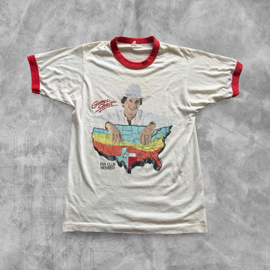 White George Straight Fan Club Shirt 1987 (S)