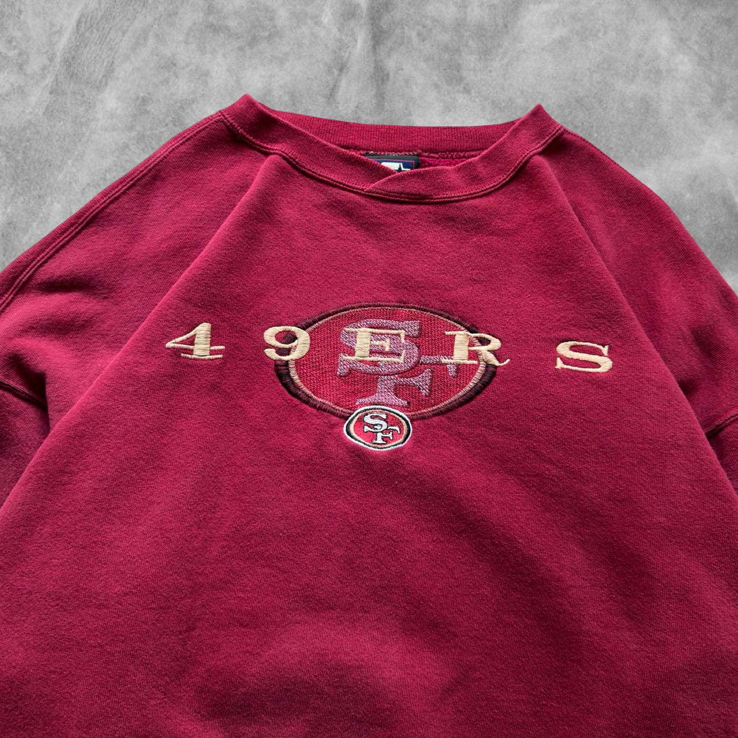 Red San Francisco 49ers Sweatshirt 1990s (XL)
