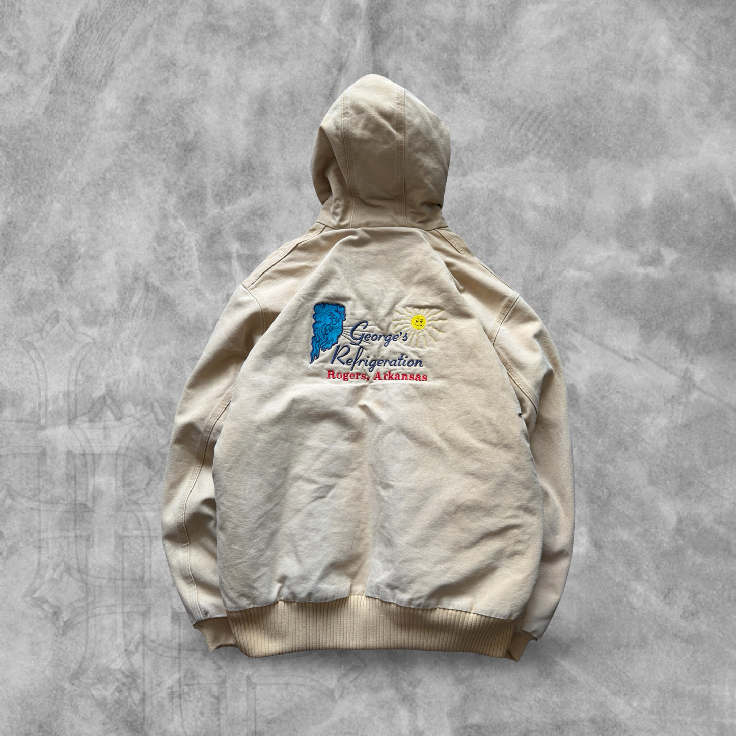 Sandstone Carhartt Hooded Jacket 2000s (XL)