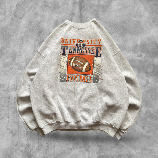 Gray Tennessee Volunteers Football Sweatshirt 1990s (L)