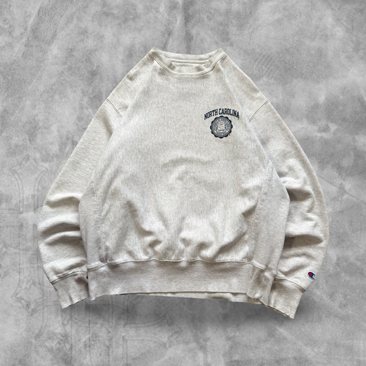 Gray North Carolina Tar Heels Champion Reverse Weave Sweatshirt 1990s (L)