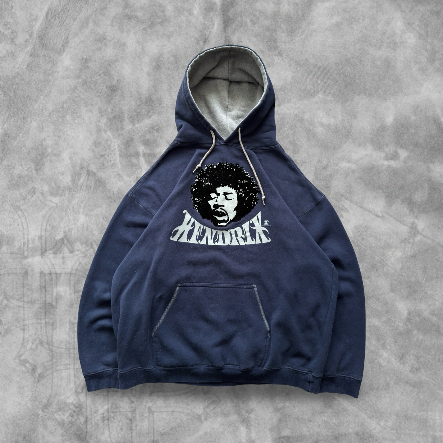 Navy Blue Jimi Hendrix Hoodie 2000s (XL)