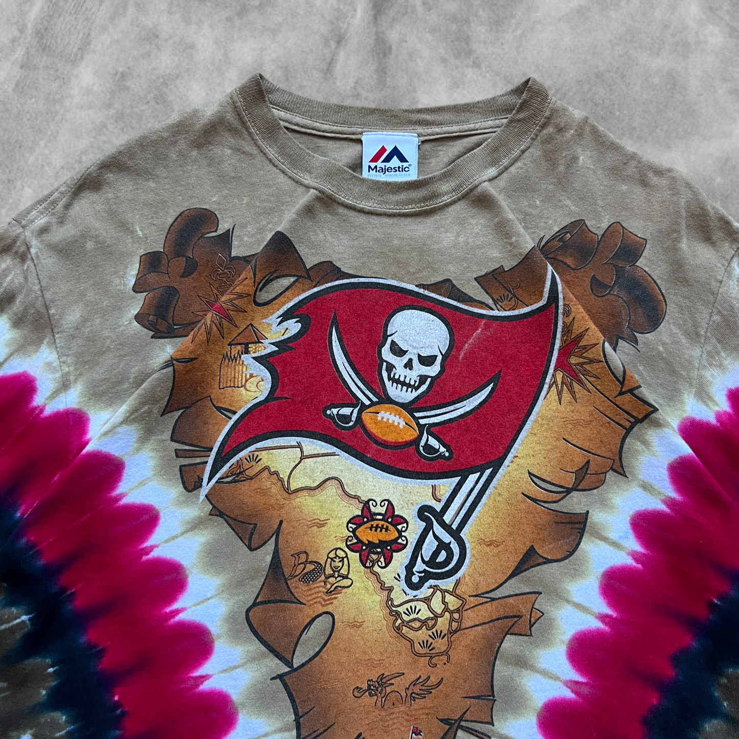 Tie Die Tampa Bay Buccaneers Shirt 2000s (L)