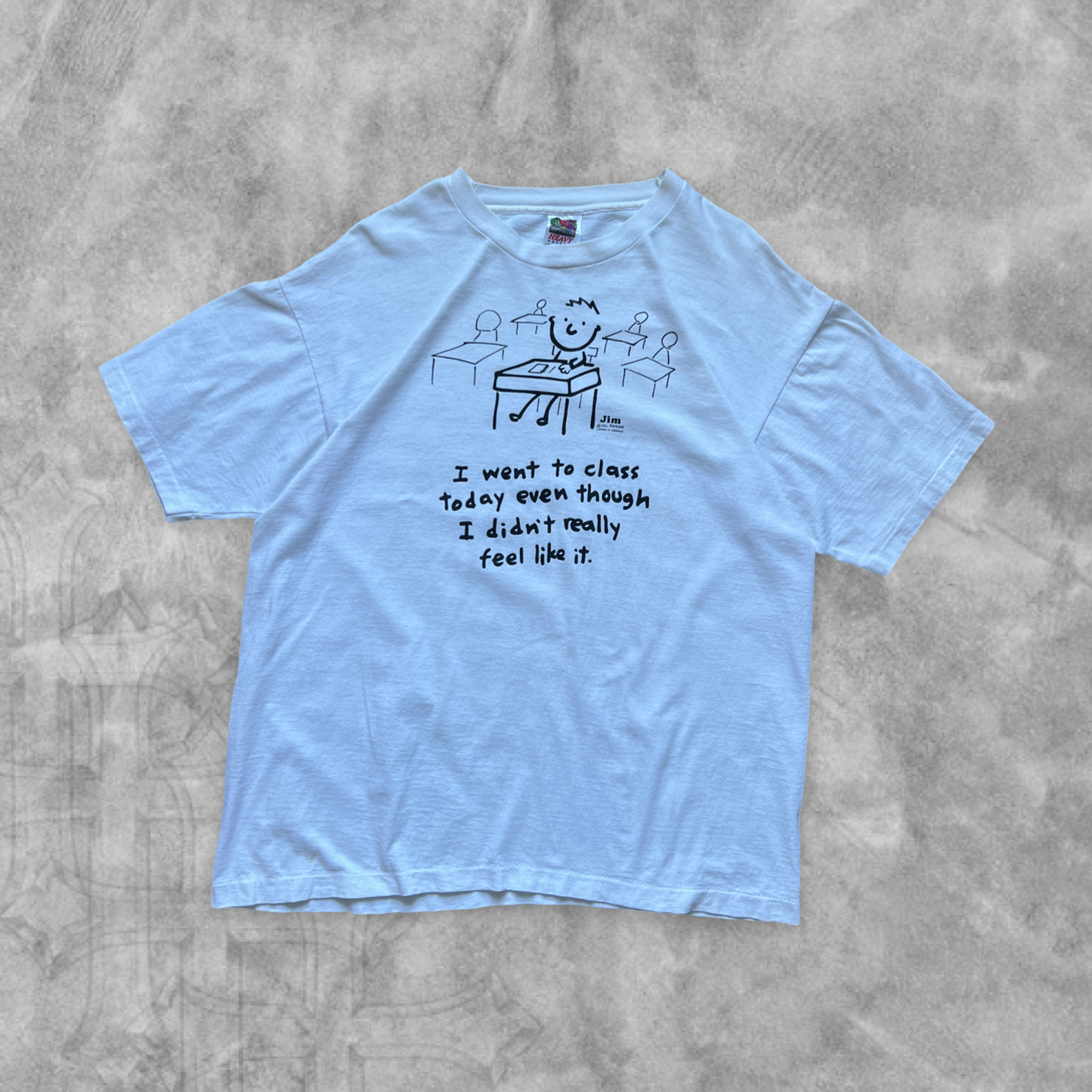 White “Went To Class” Shirt 1991 (XL)