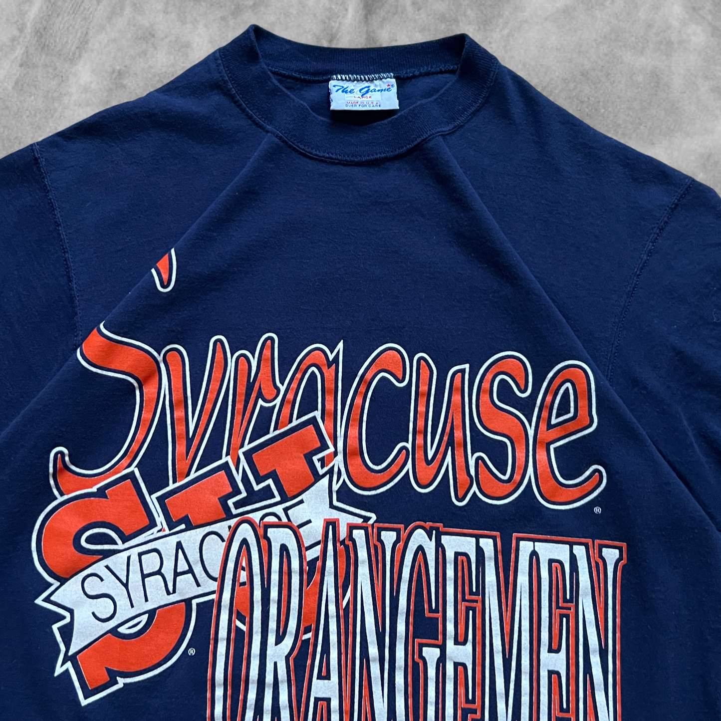 Navy Blue Syracuse Orangeman Shirt 1990s (L)