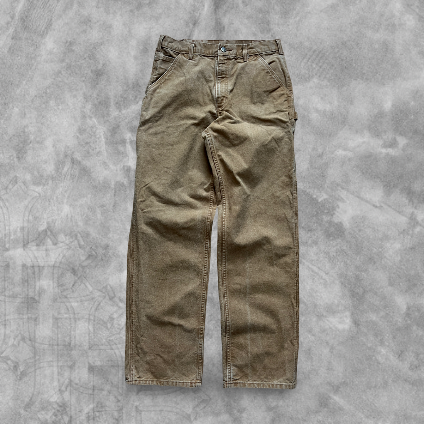 Camel Carhartt Carpenter Pants 2000s (33x34)