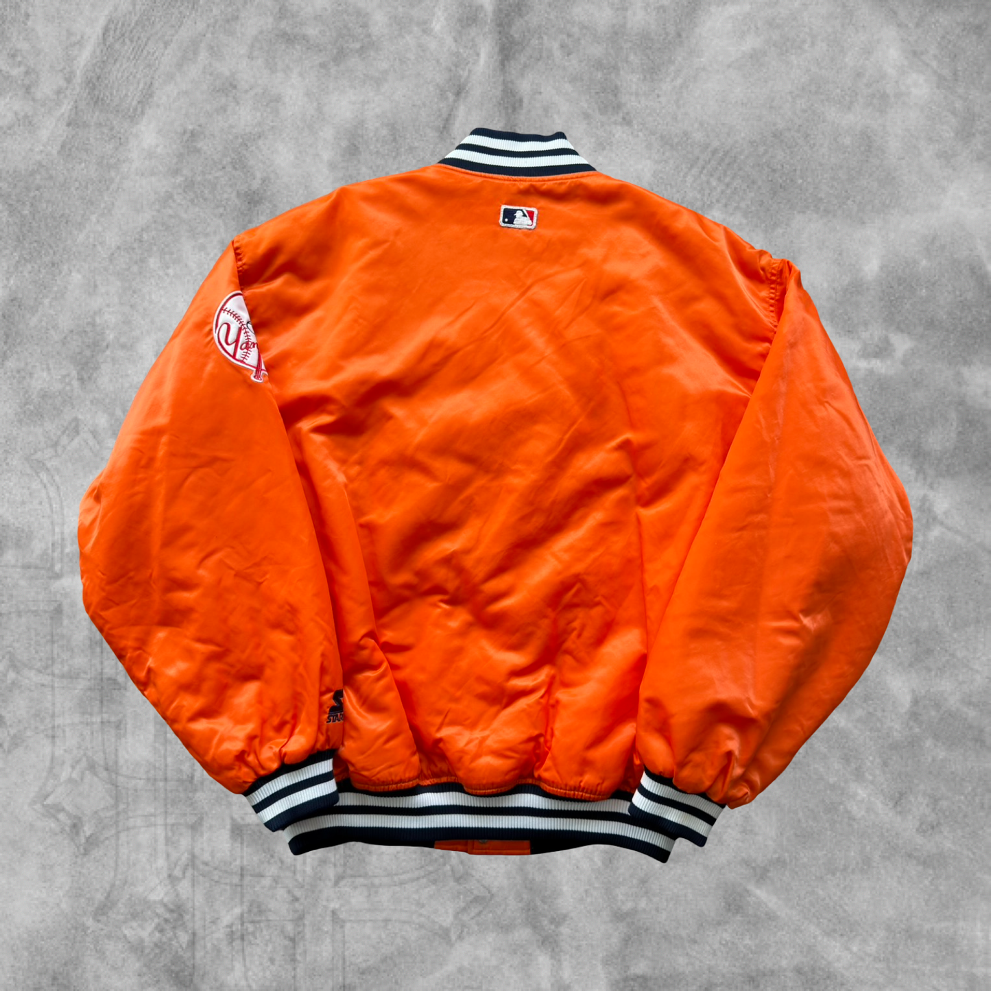 Orange New York Yankees Starter Puffer Jacket 1990s (XXL)