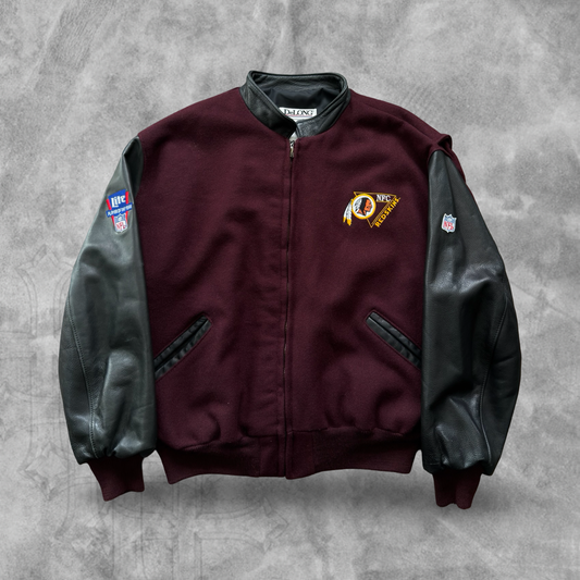 Maroon Washington Redskins Bomber Jacket 1990s (XXL)