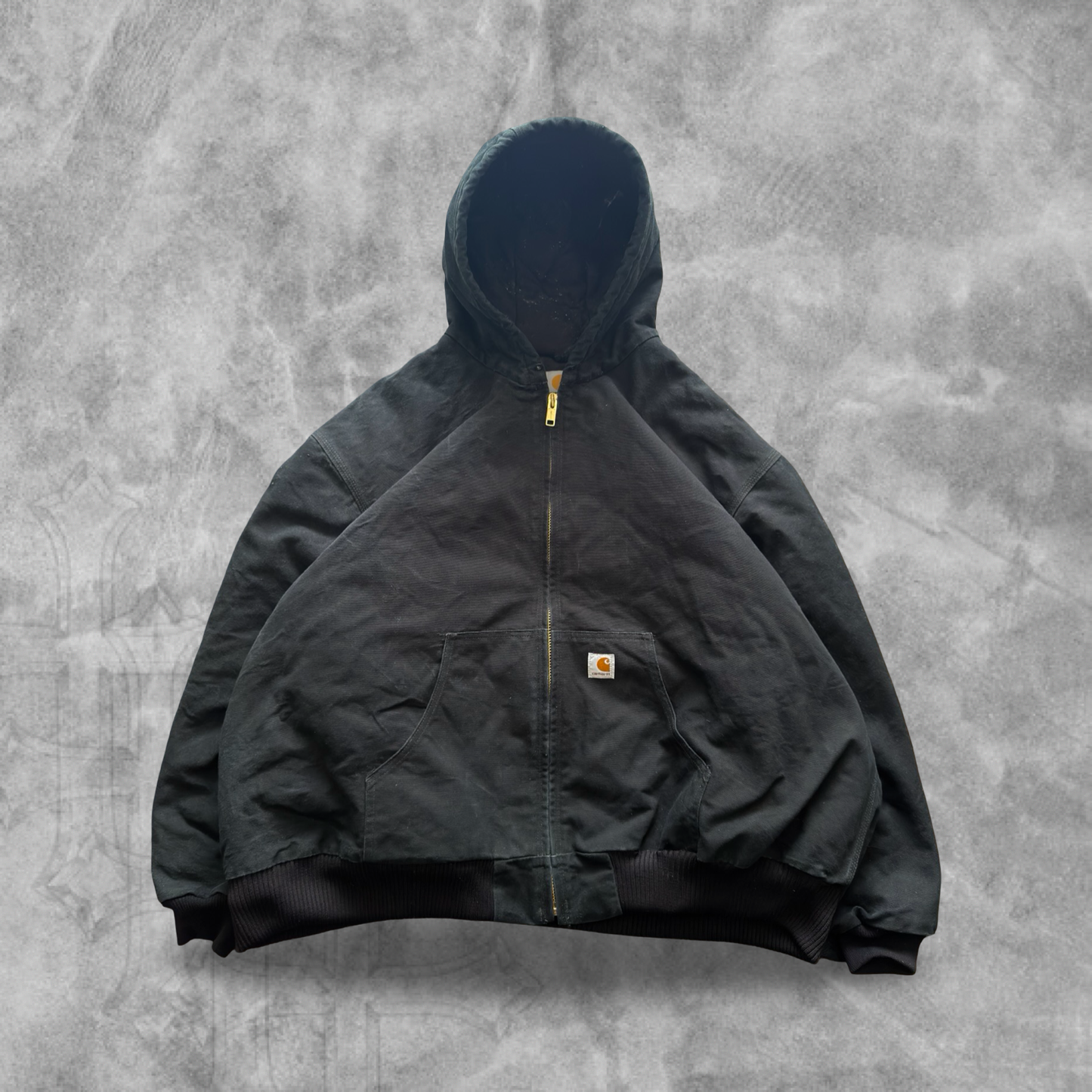 Black Carhartt Hooded Jacket 2000s (XXL)
