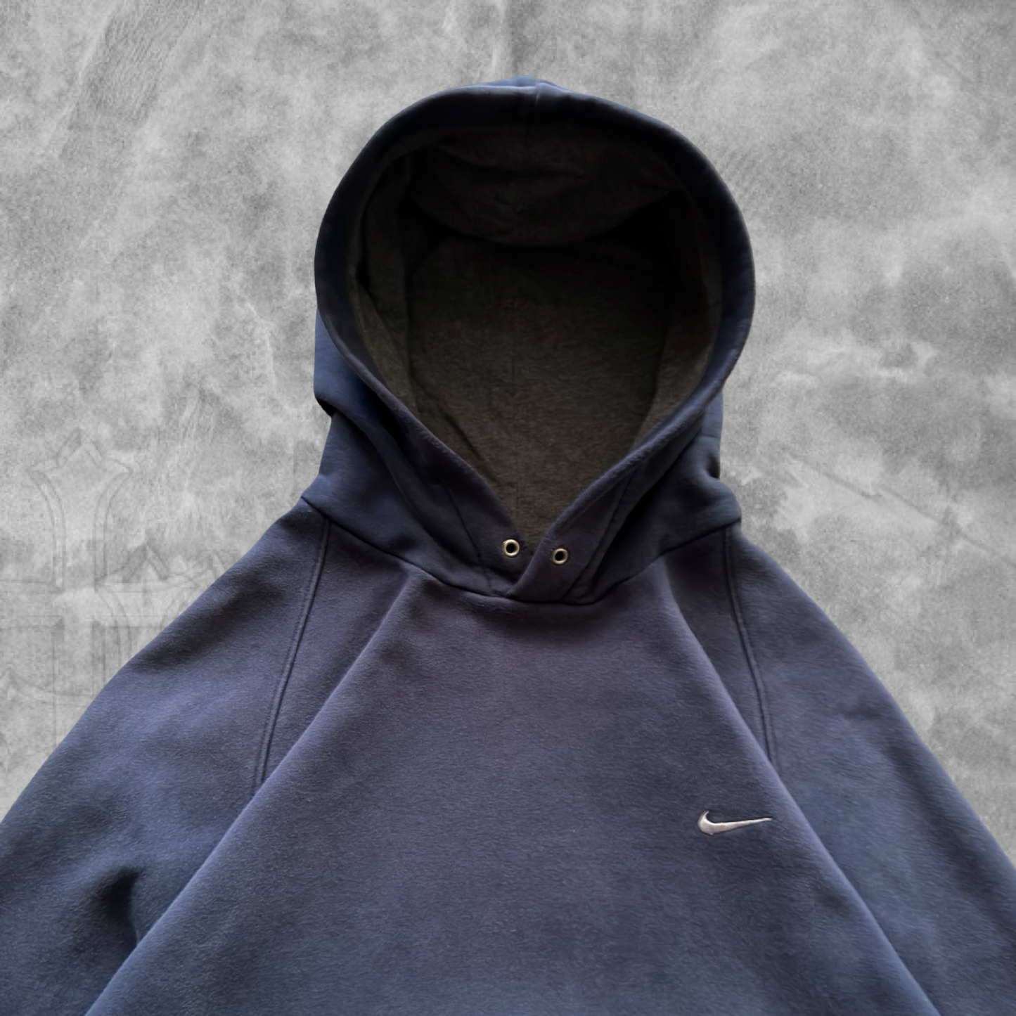 Navy Blue Nike Hoodie 2000s (XL)