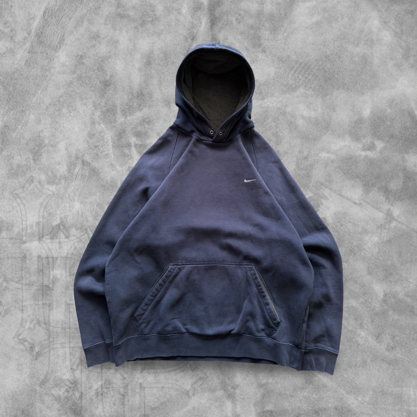 Navy Blue Nike Hoodie 2000s (XL)