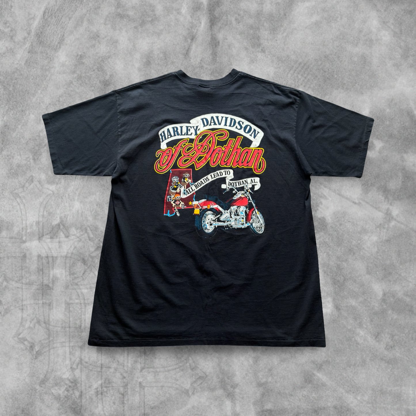 Black Peanut Harley Davidson Shirt 1990s (XL)