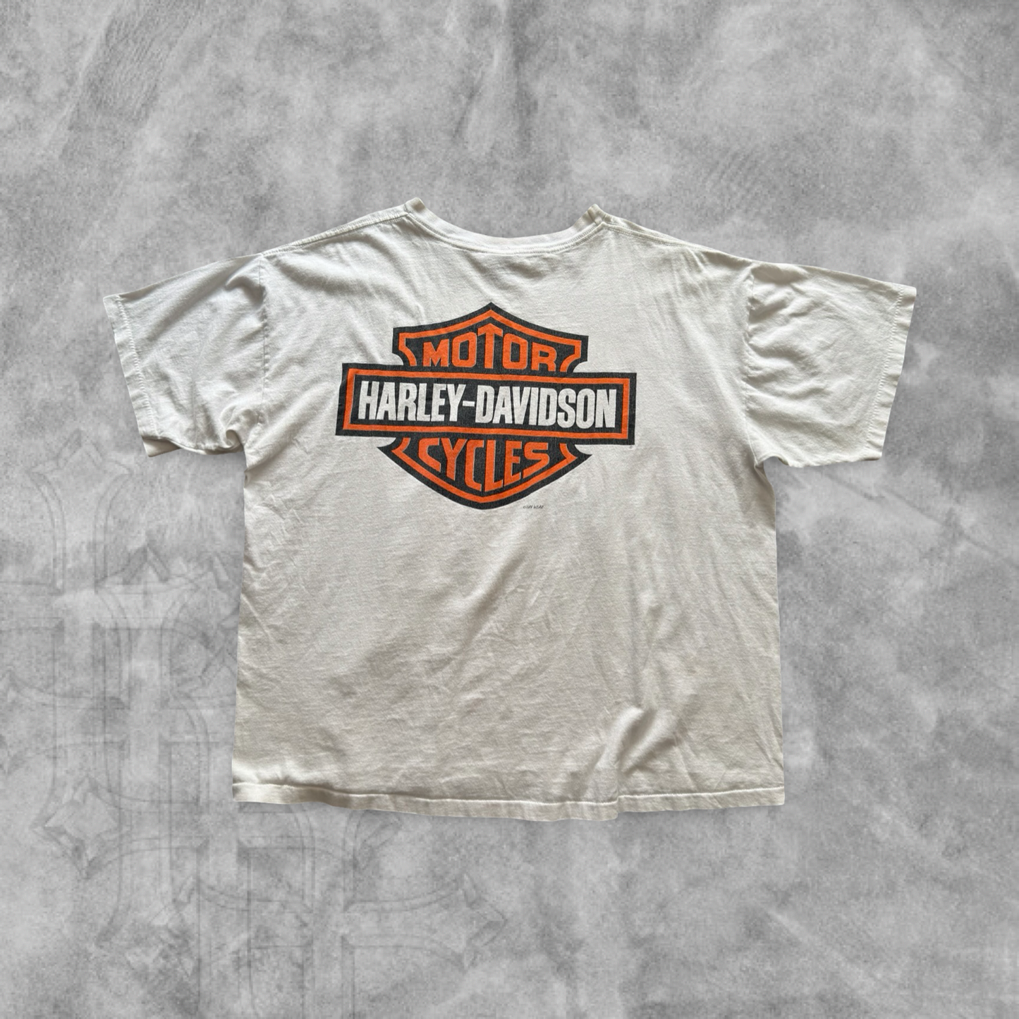 White Harley Davidson Forged In Steel Shirt 1990s (L)