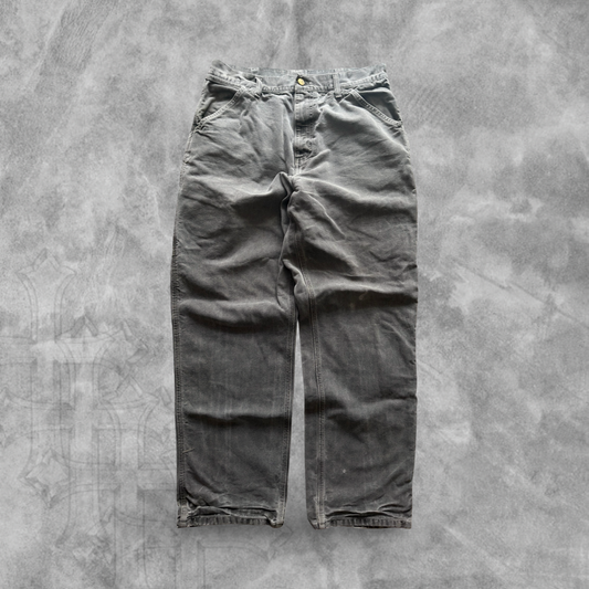 Faded Gray Carhartt Carpenter Pants 2000s (32x32)