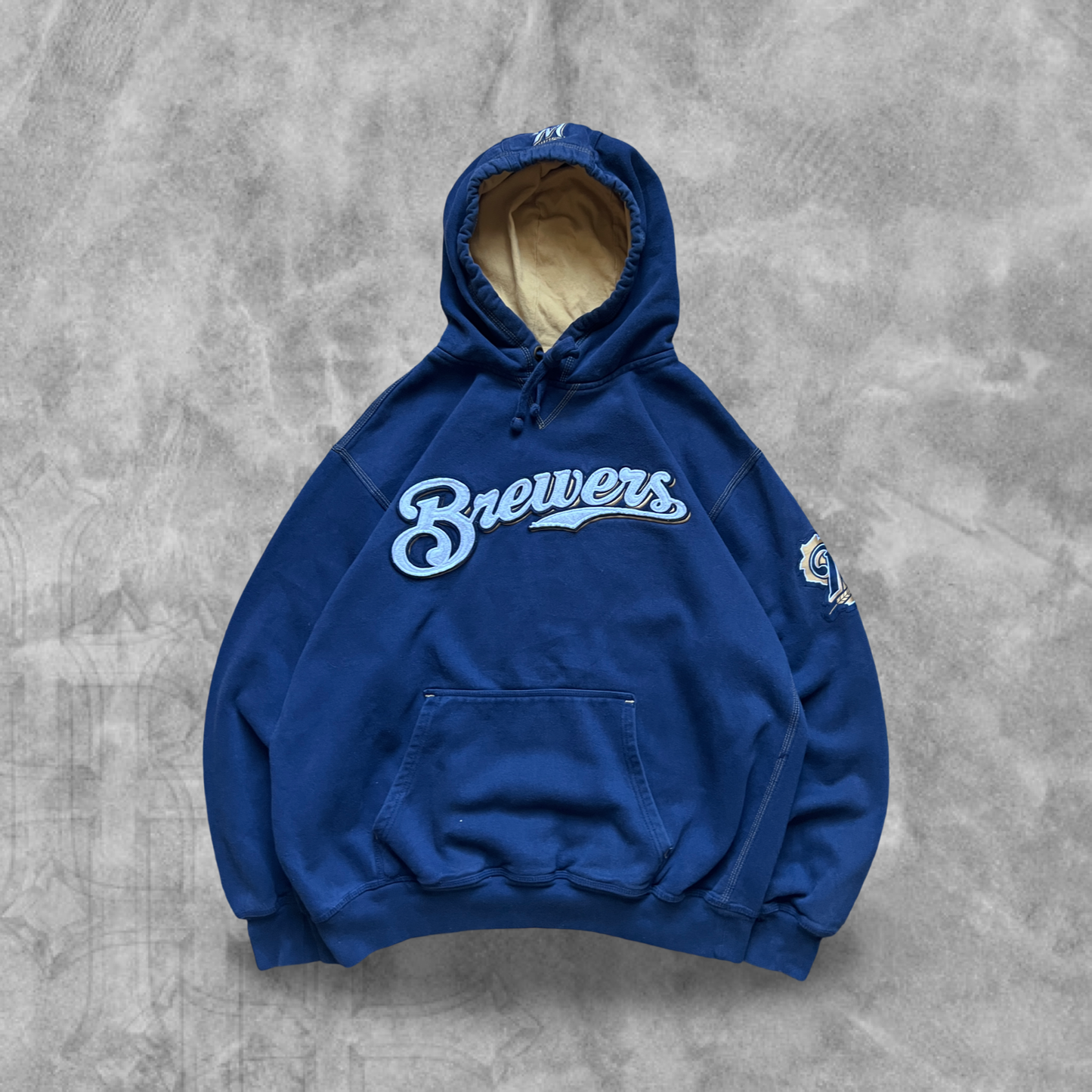 Navy Blue Brewers Hoodie 2000s (L)