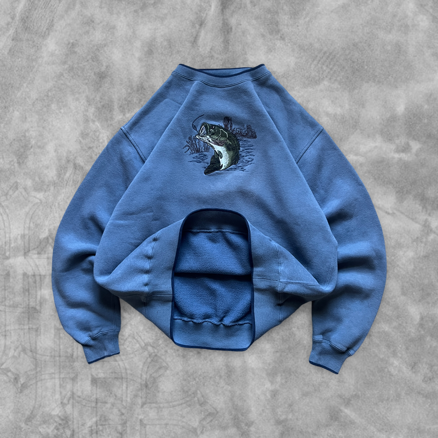 Sky Blue Bass Sweatshirt 1990s (L)