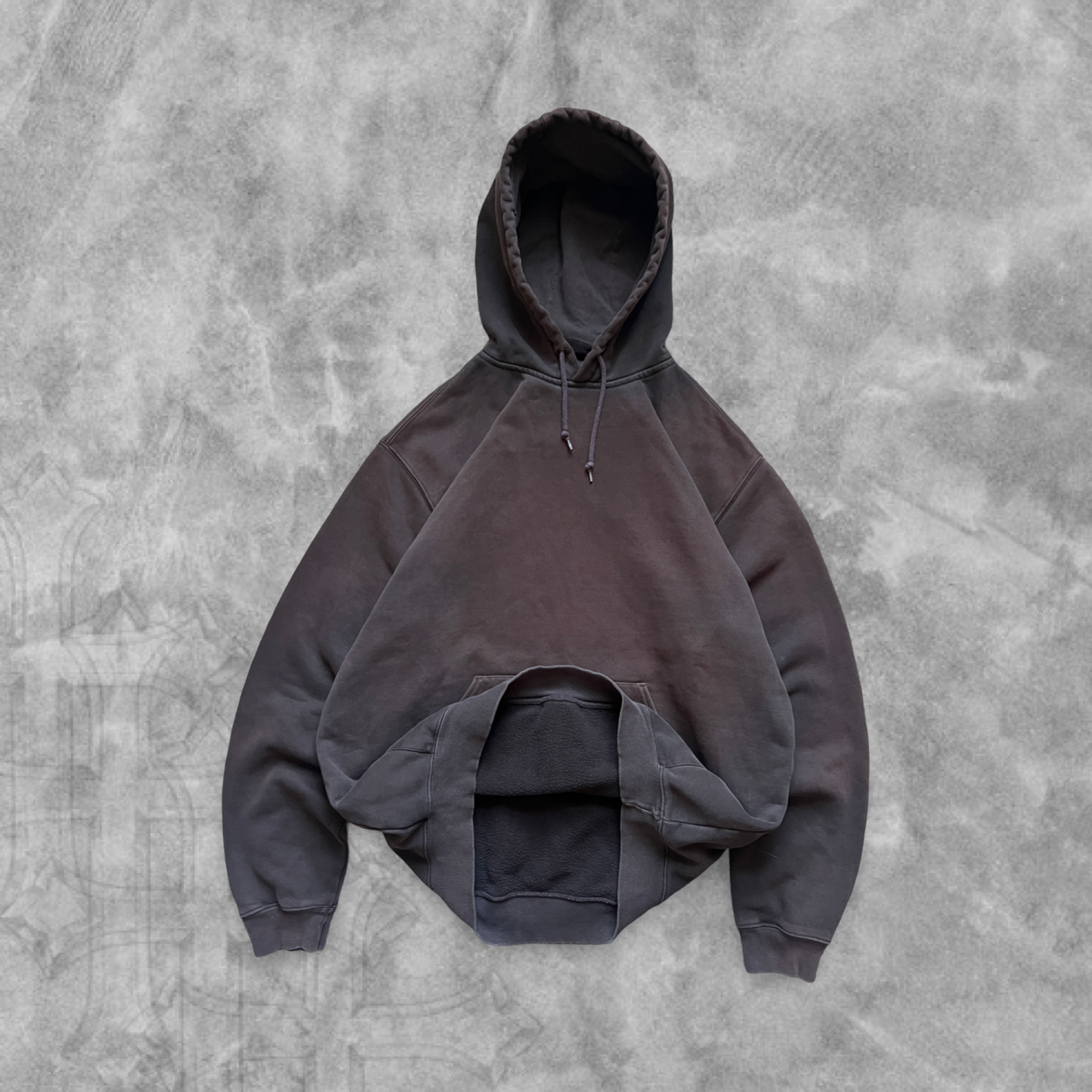 Faded Brown Carhartt Hoodie 1990s (XL)
