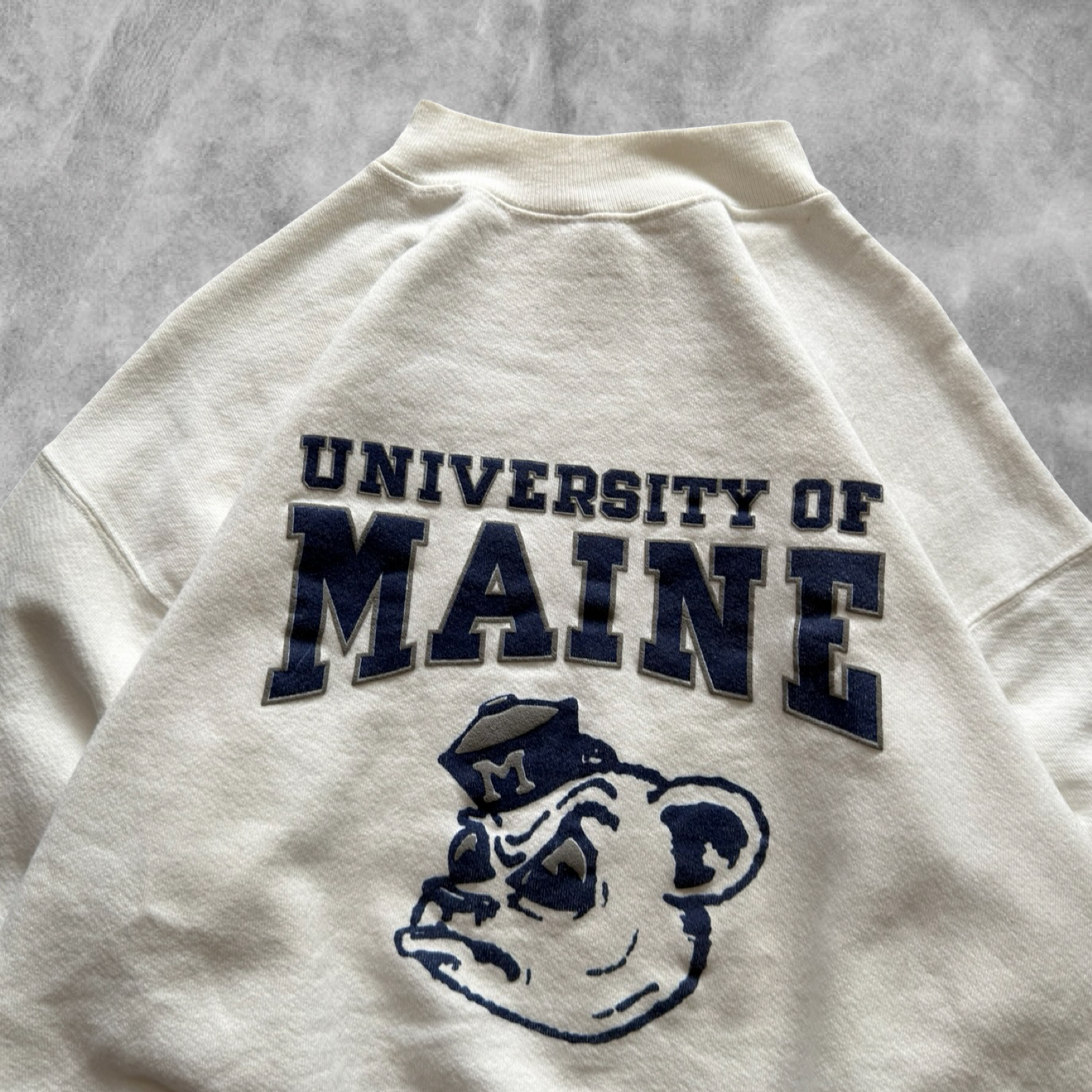 White University Of Maine Sweatshirt 1980s (L)